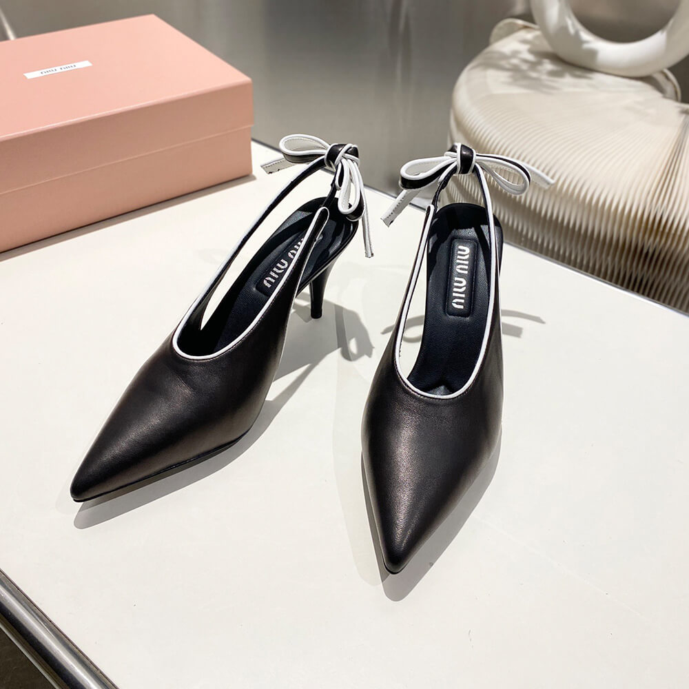 MiuMiu Nappa leather slingback pumps - Top Club