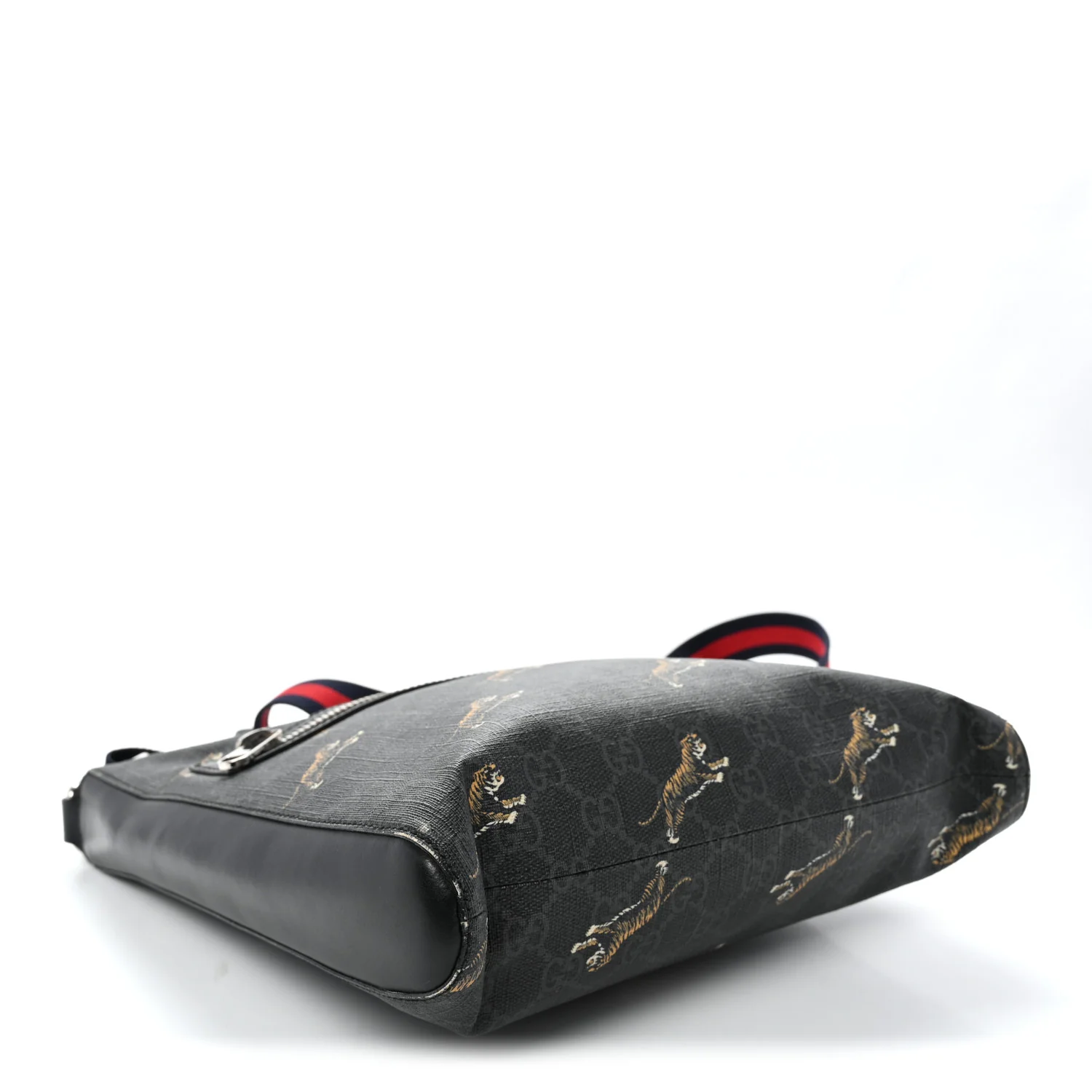 GG Supreme Monogram Tigers Web Messenger Bag Black Multicolor - Top Club
