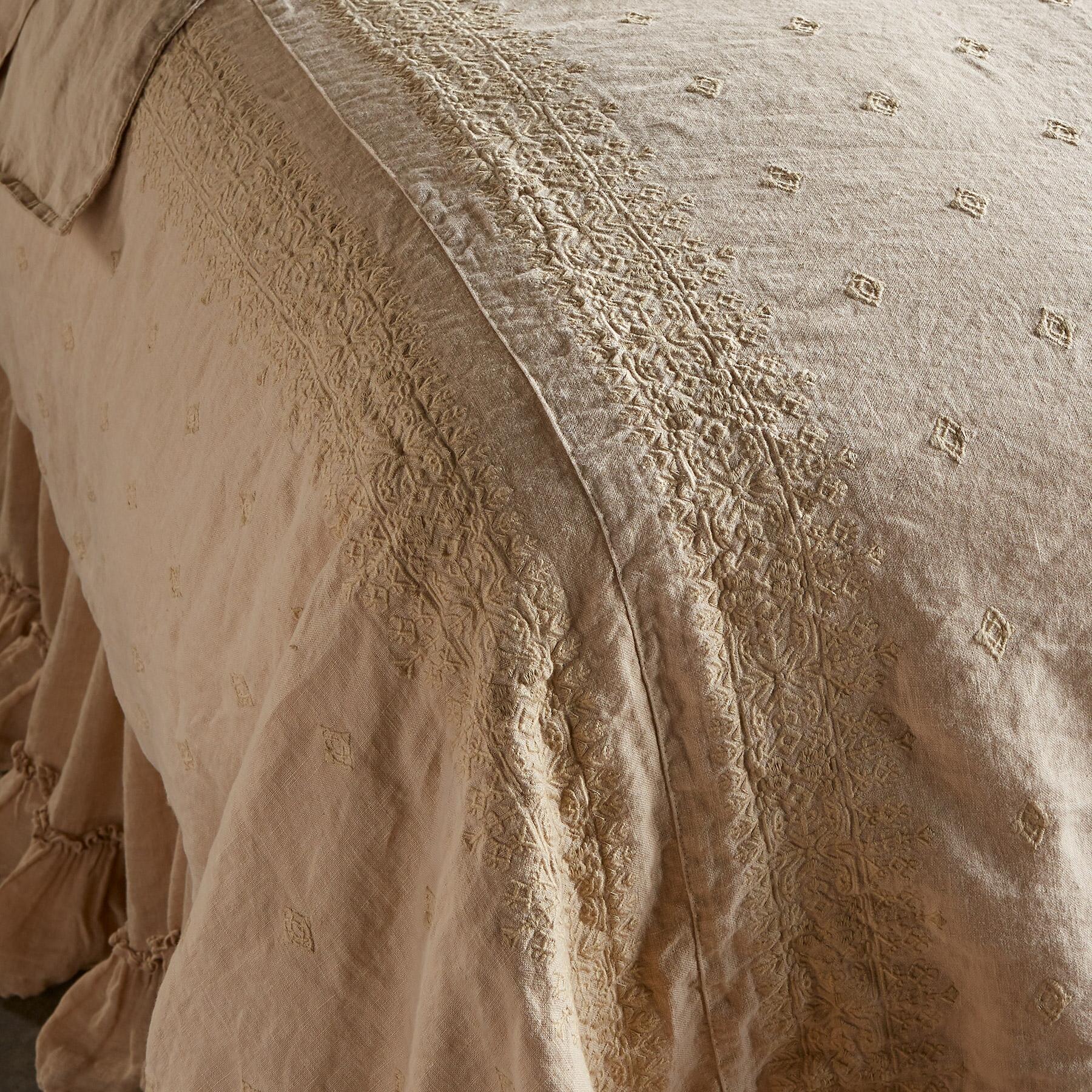 Gossamer Linen Embroidery Duvet - Sundance Living