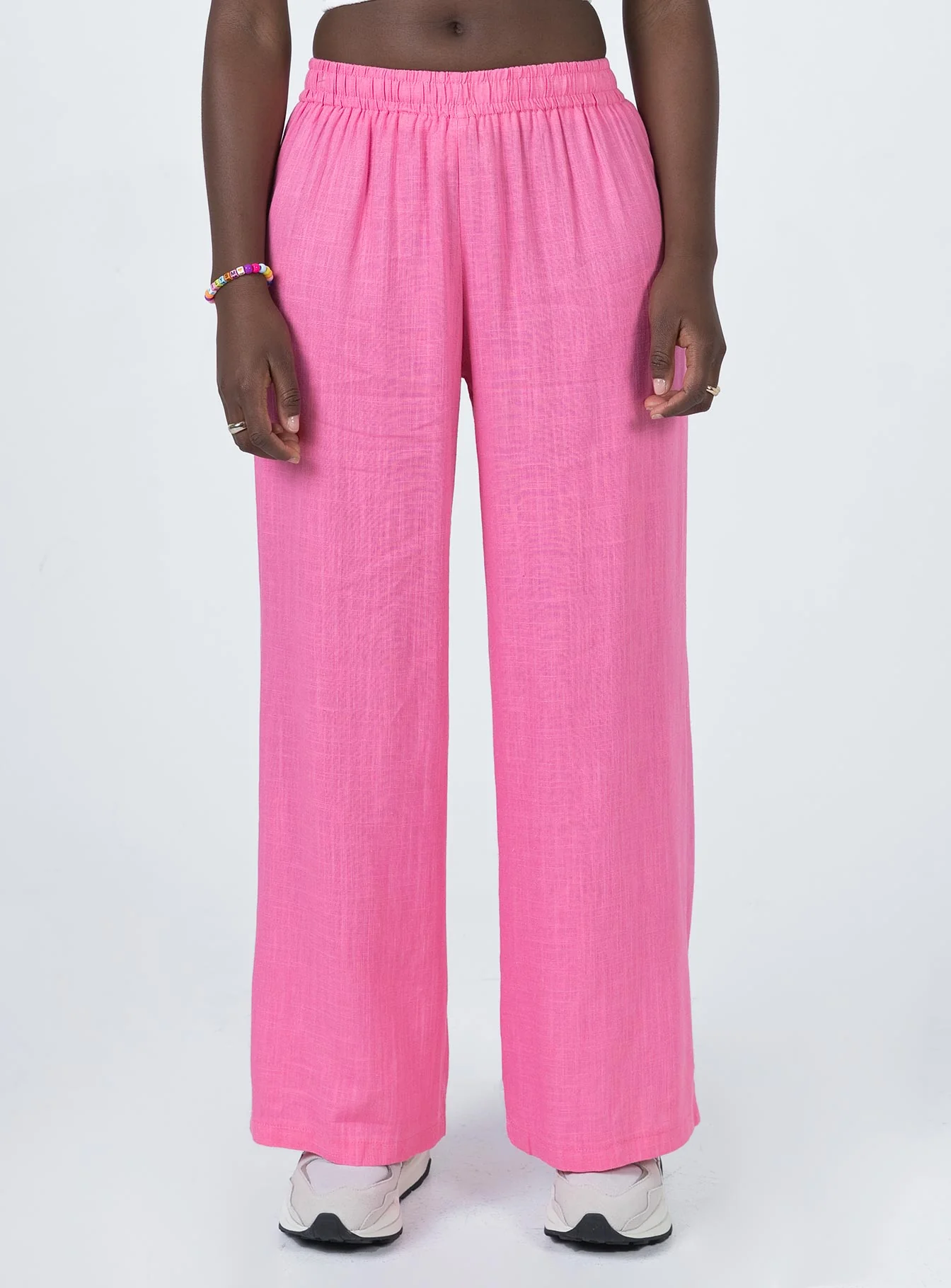 Louis Linen Blend Pants Pink