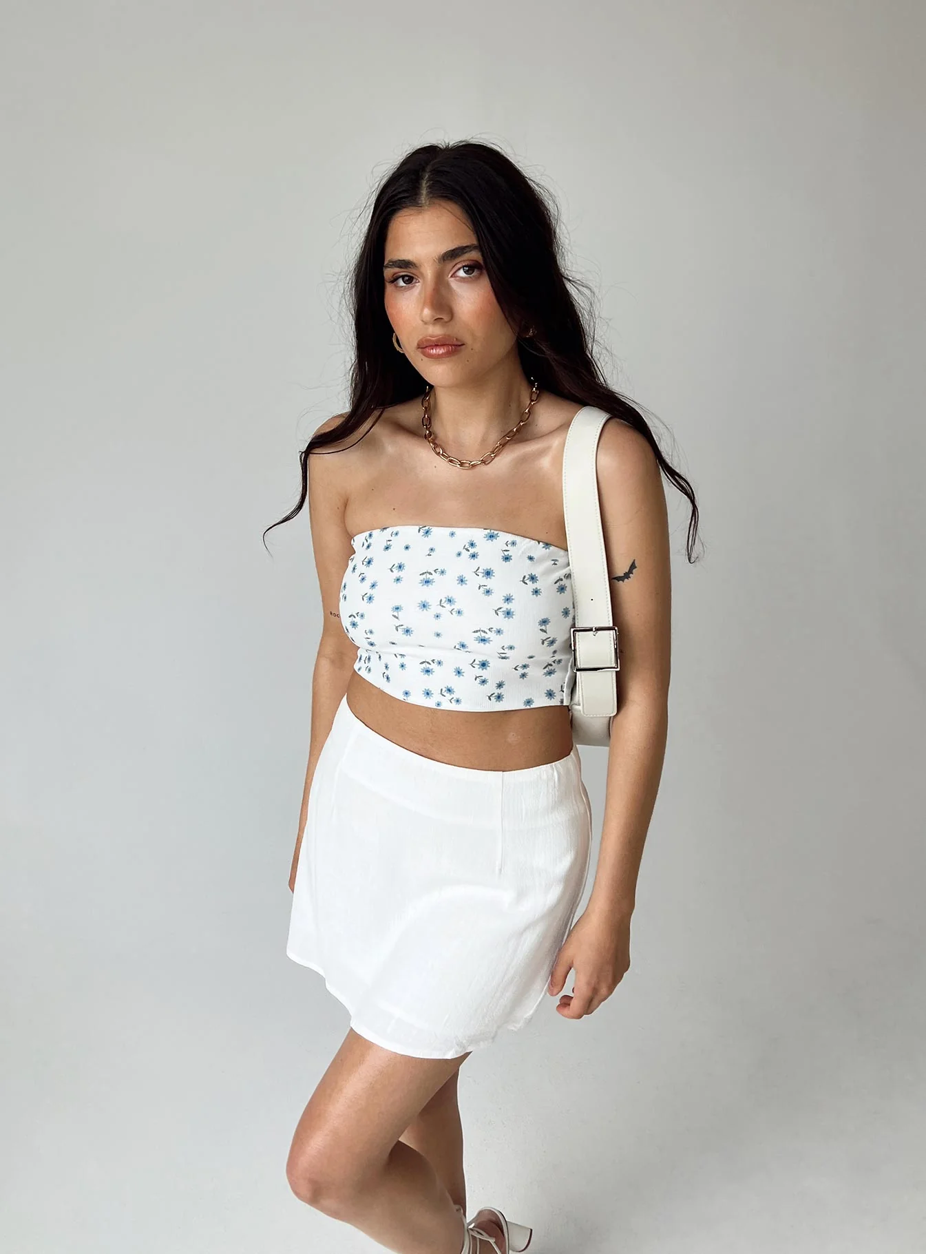 Selby Mini Skirt White Petite