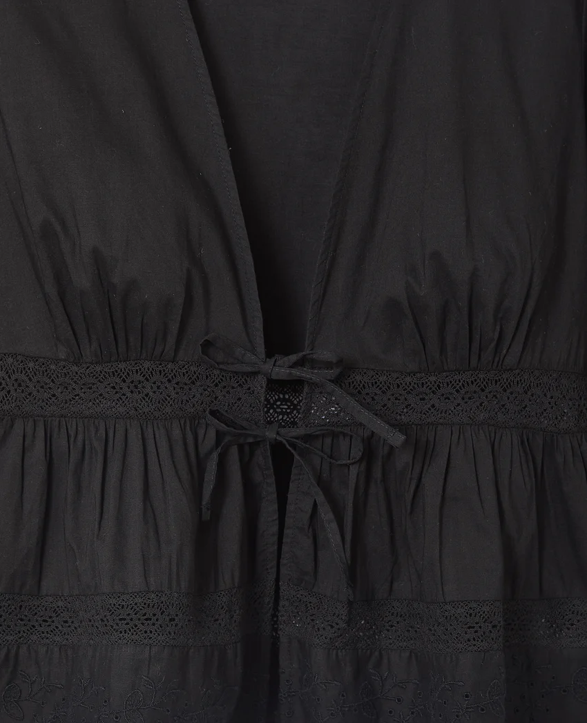 Pimkie Blouse avec dentelle et nouettes
