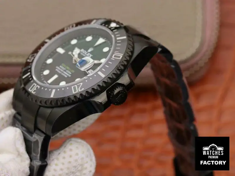 Rolex Sea-Dweller Deepsea 11666001 V2 Green Gradual Black Dial
