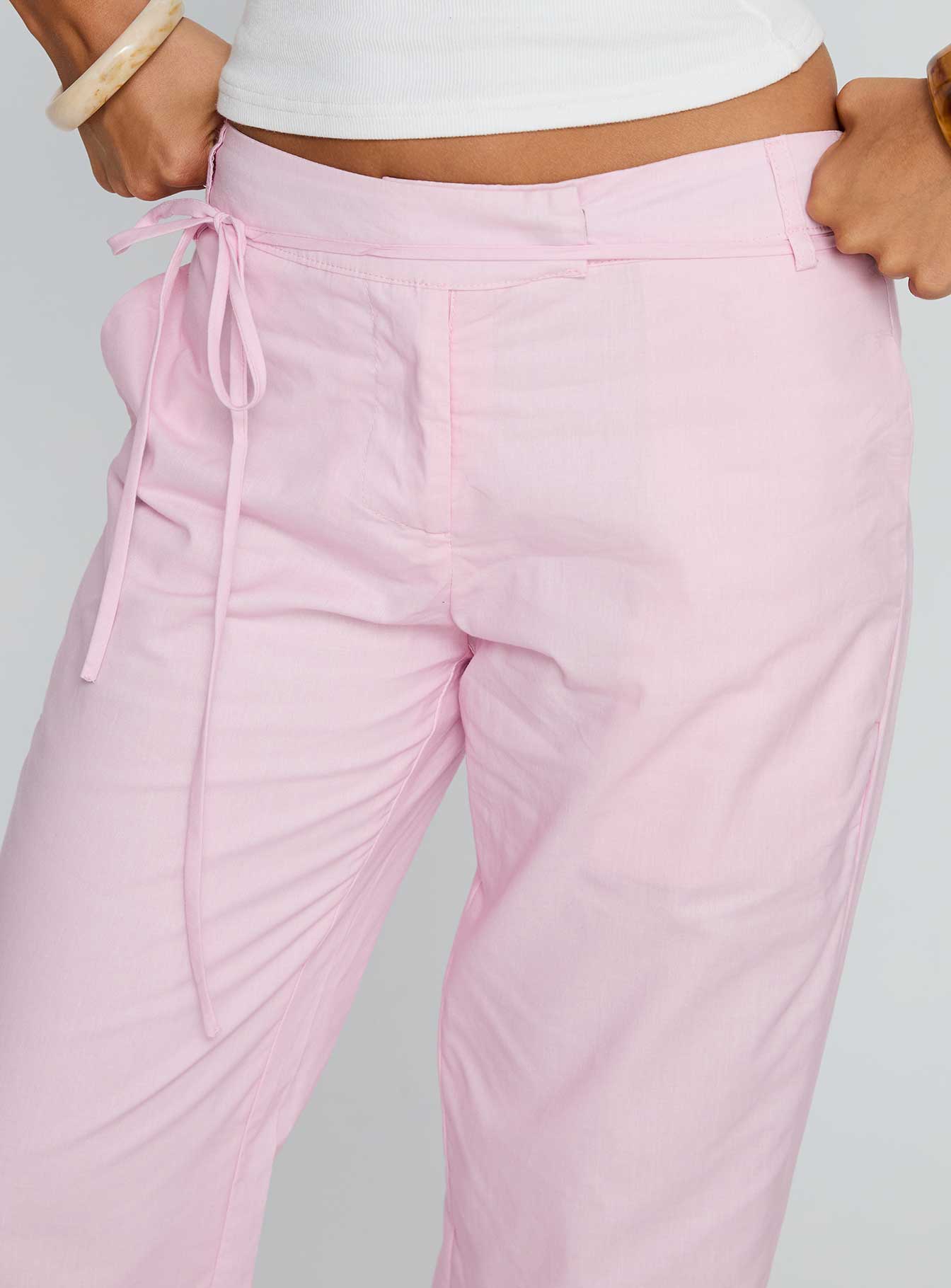 Destini Tie Up Pant Pink