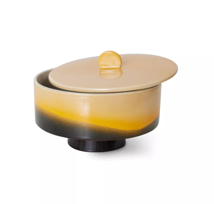 70's Ceramics Bonbon Bowl Sunshine