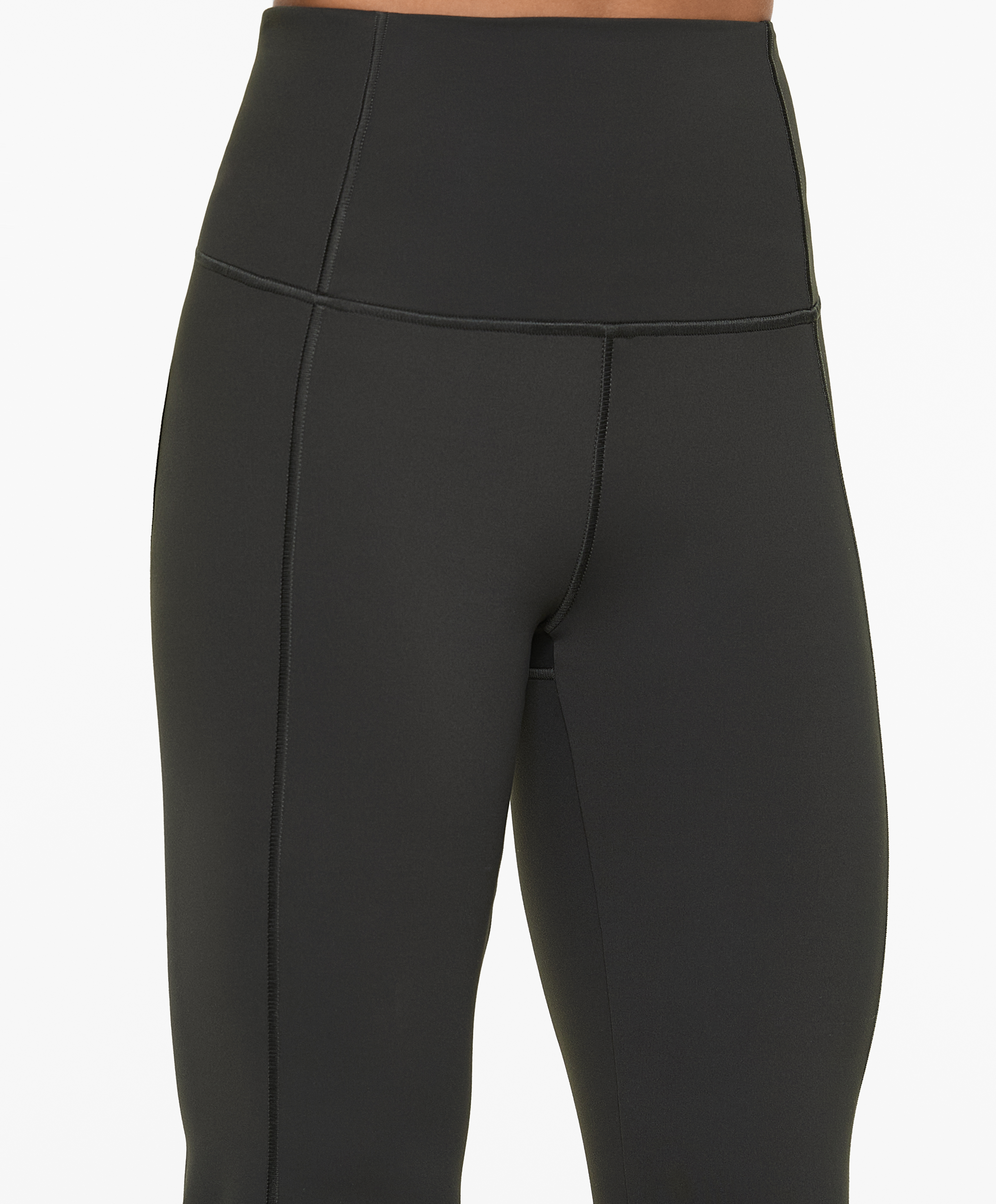 OYSHO Comfortlux super-high-rise flare trousers with overlocking detail