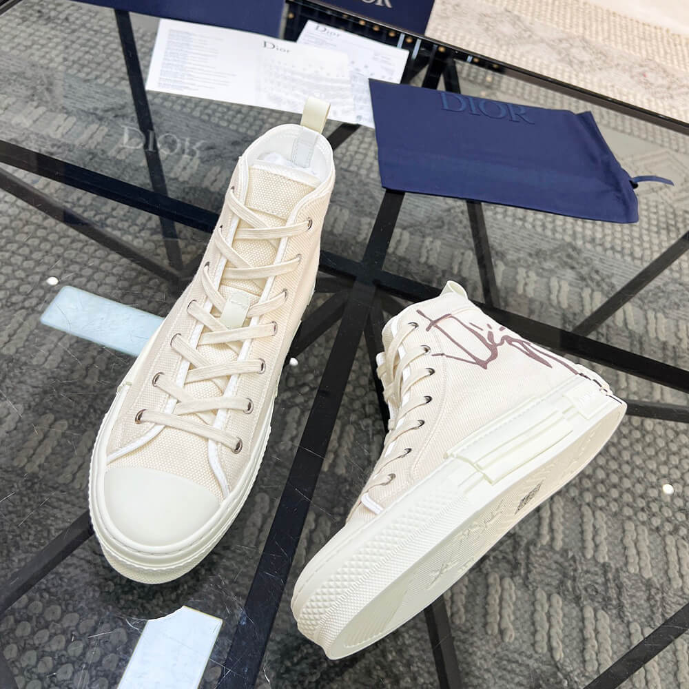 B23 CACTUS JACK DIOR HIGH-TOP SNEAKER - Top Club
