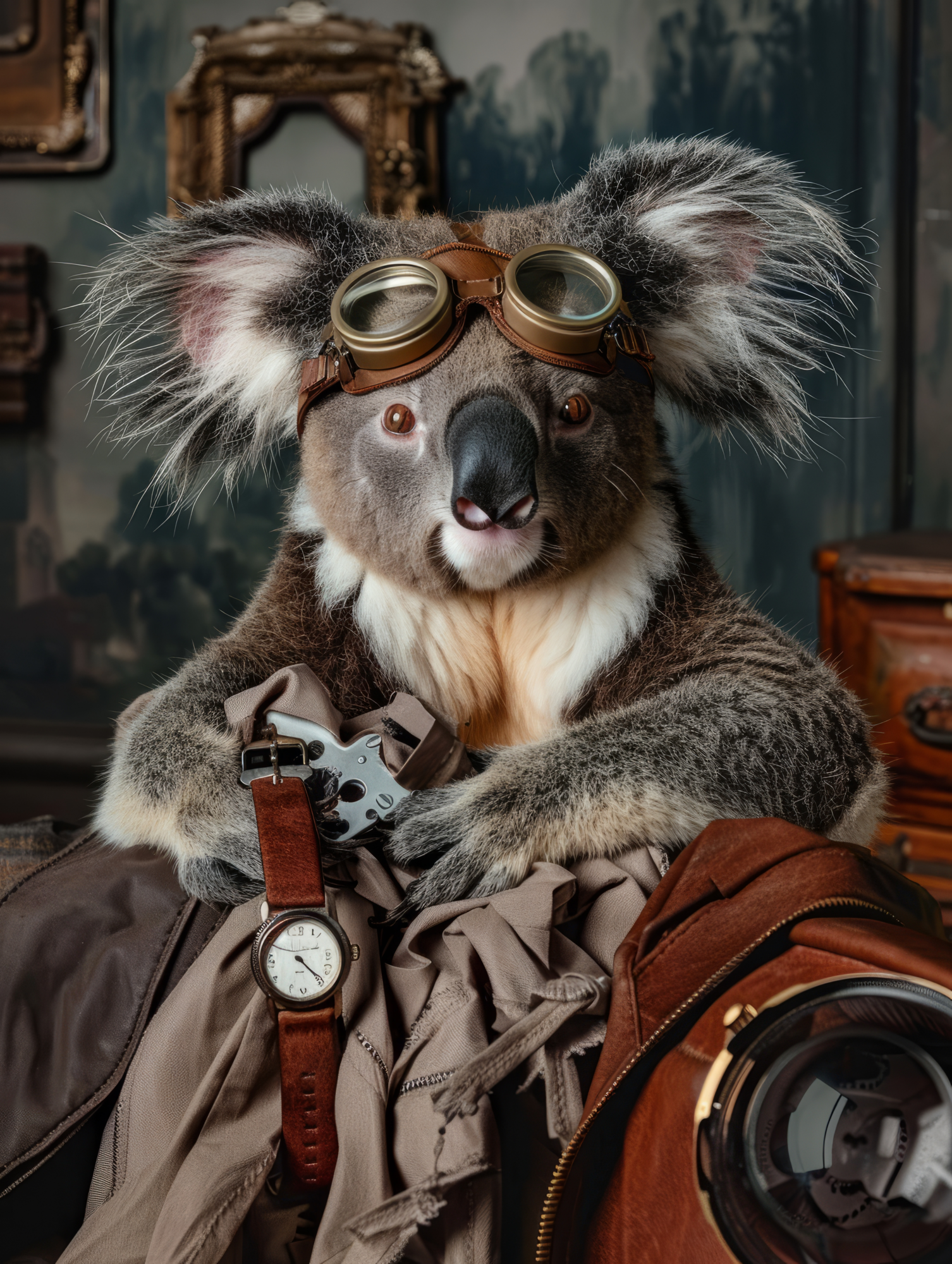 Canvas schilderij van een Koala 100x200 cm