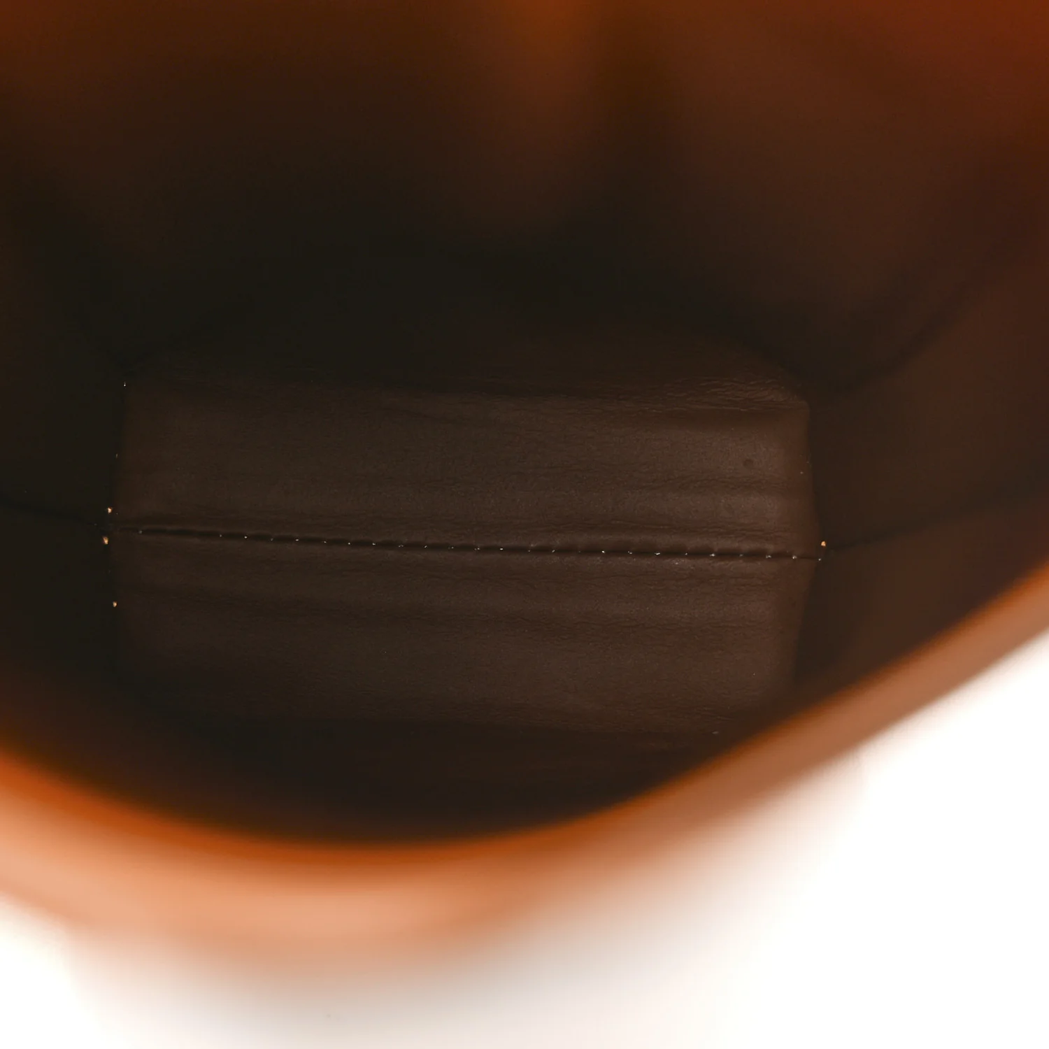 Smooth Calfskin Anagram Phone Pouch Tan - Top Club