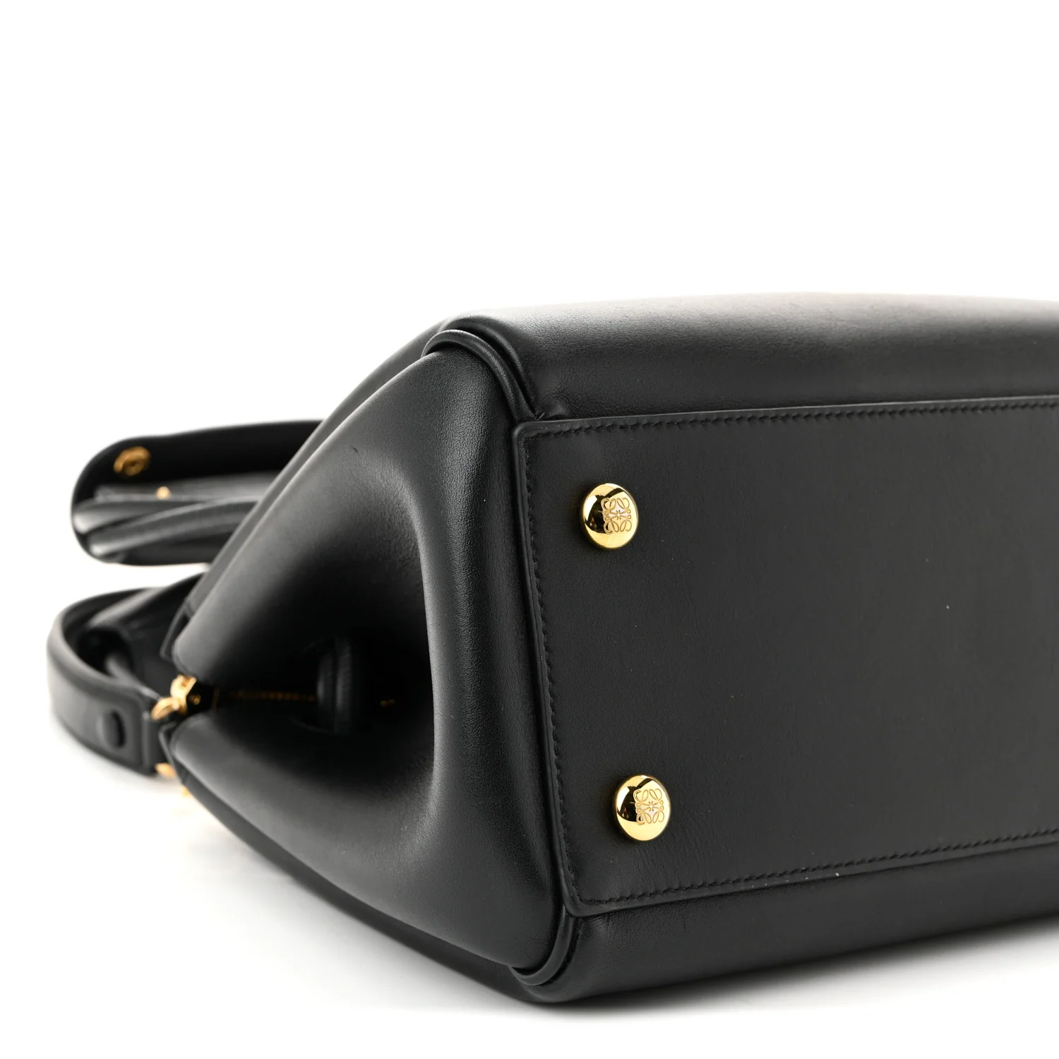 Supple Calfskin Small Madrid Bag Black - Top Club