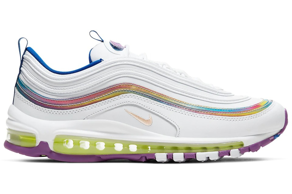 Wmns Air Max 97 SE  White Iridescent Stripes  CW2456-100 - Sneaker Replica Workshop
