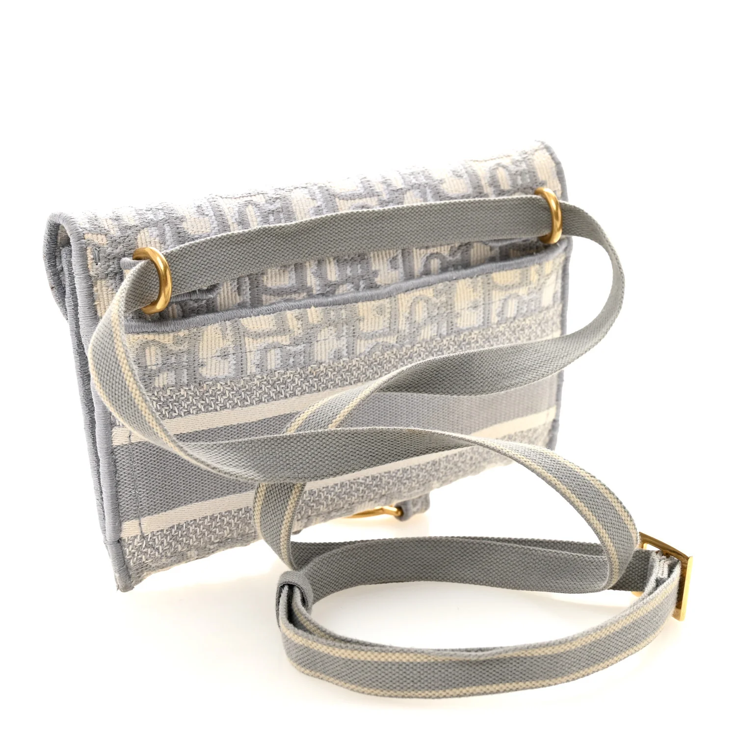 Oblique Slim Saddle Pouch Grey - Top Club