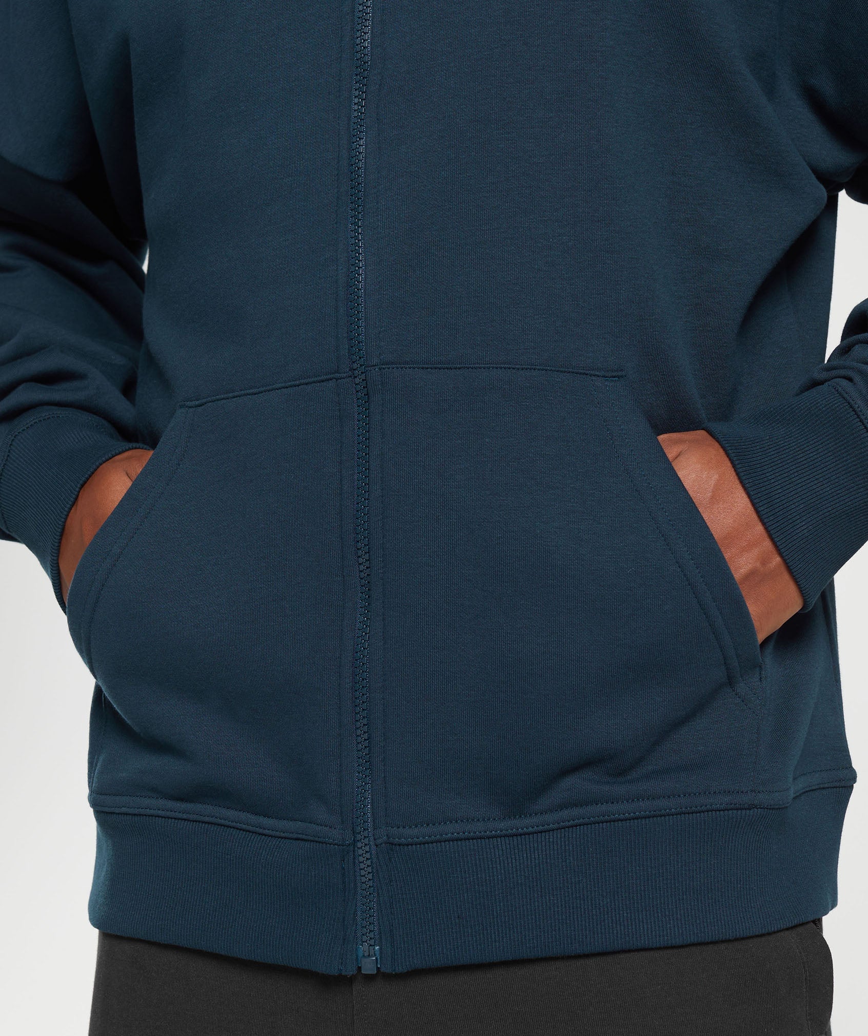 COACH Crest Oversized Zip Up Hoodie