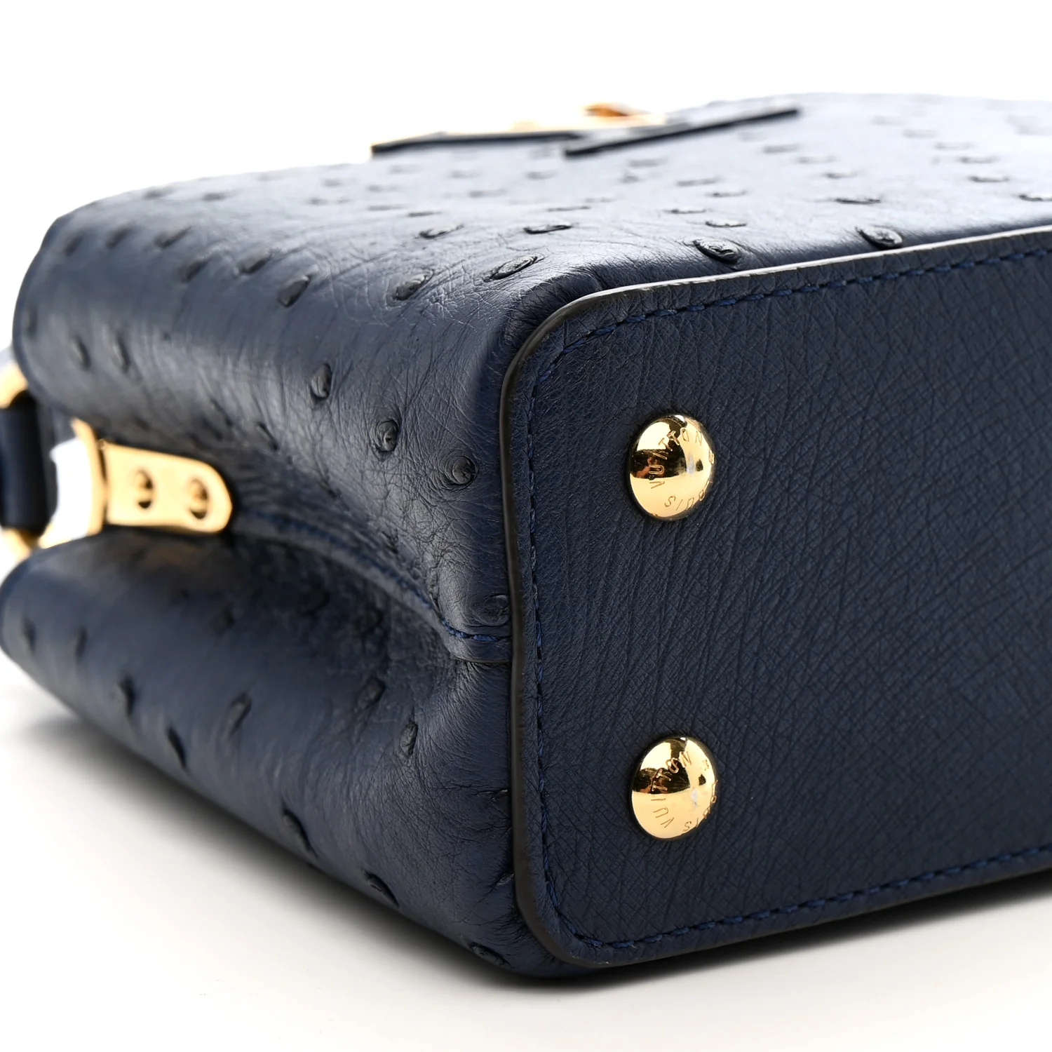 Ostrich Capucines Mini Indigo - Top Club