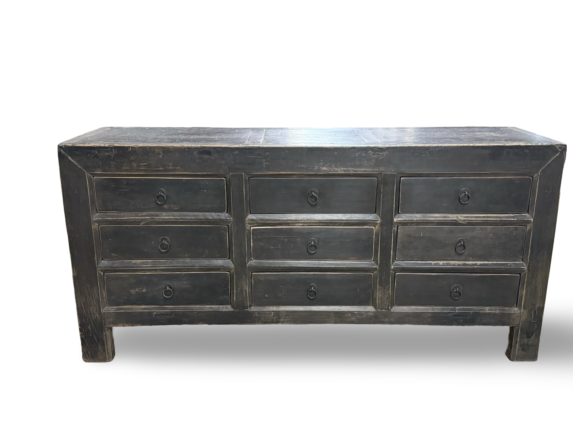 Dressoir 9 lades zwart uniek Dressoir 9 laden zwart uniek