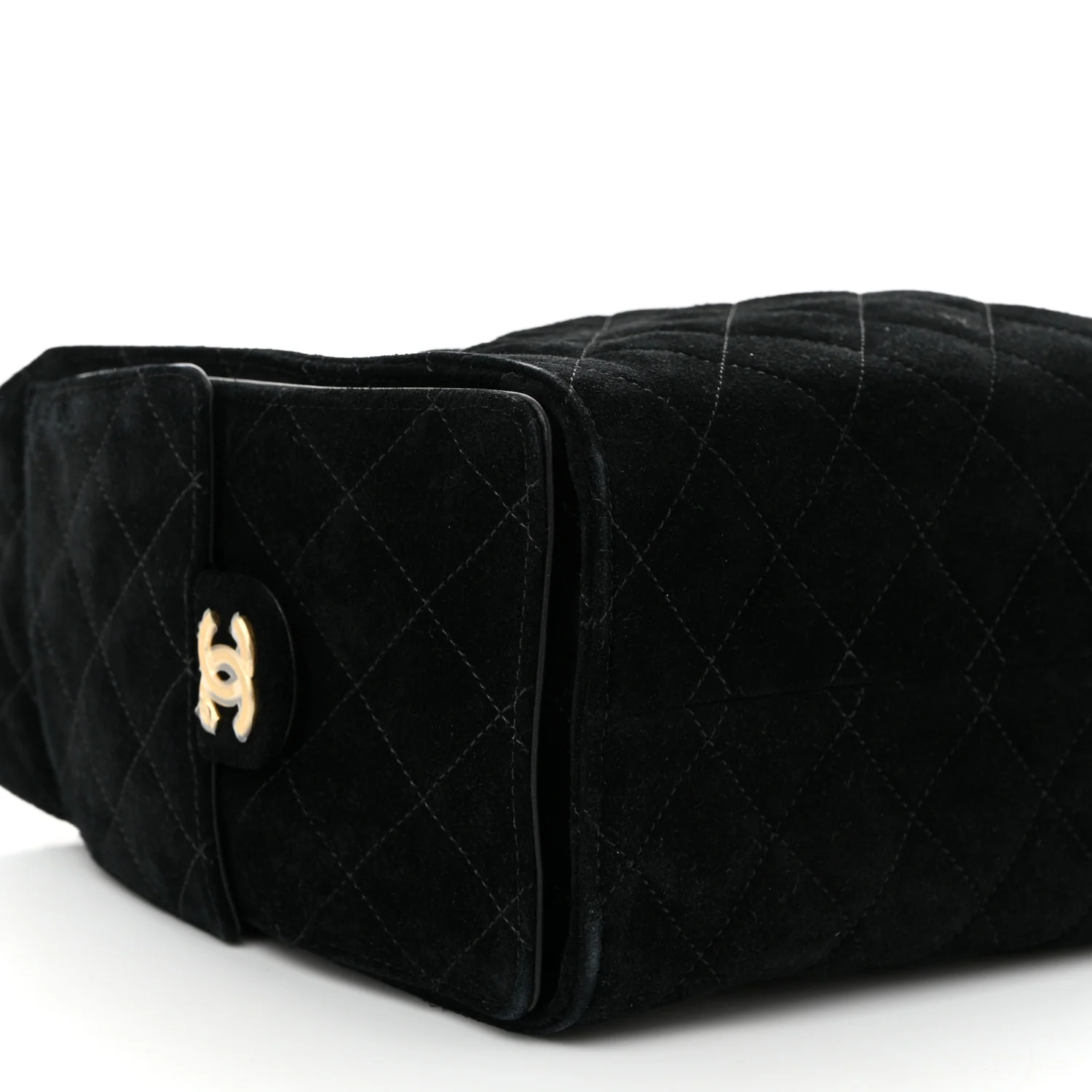 Suede Quilted Small Chanel 25 Handbag Black - Top Club