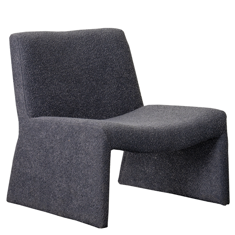 Lifestyle Fauteuil Georgia bouclé antraciet grijs