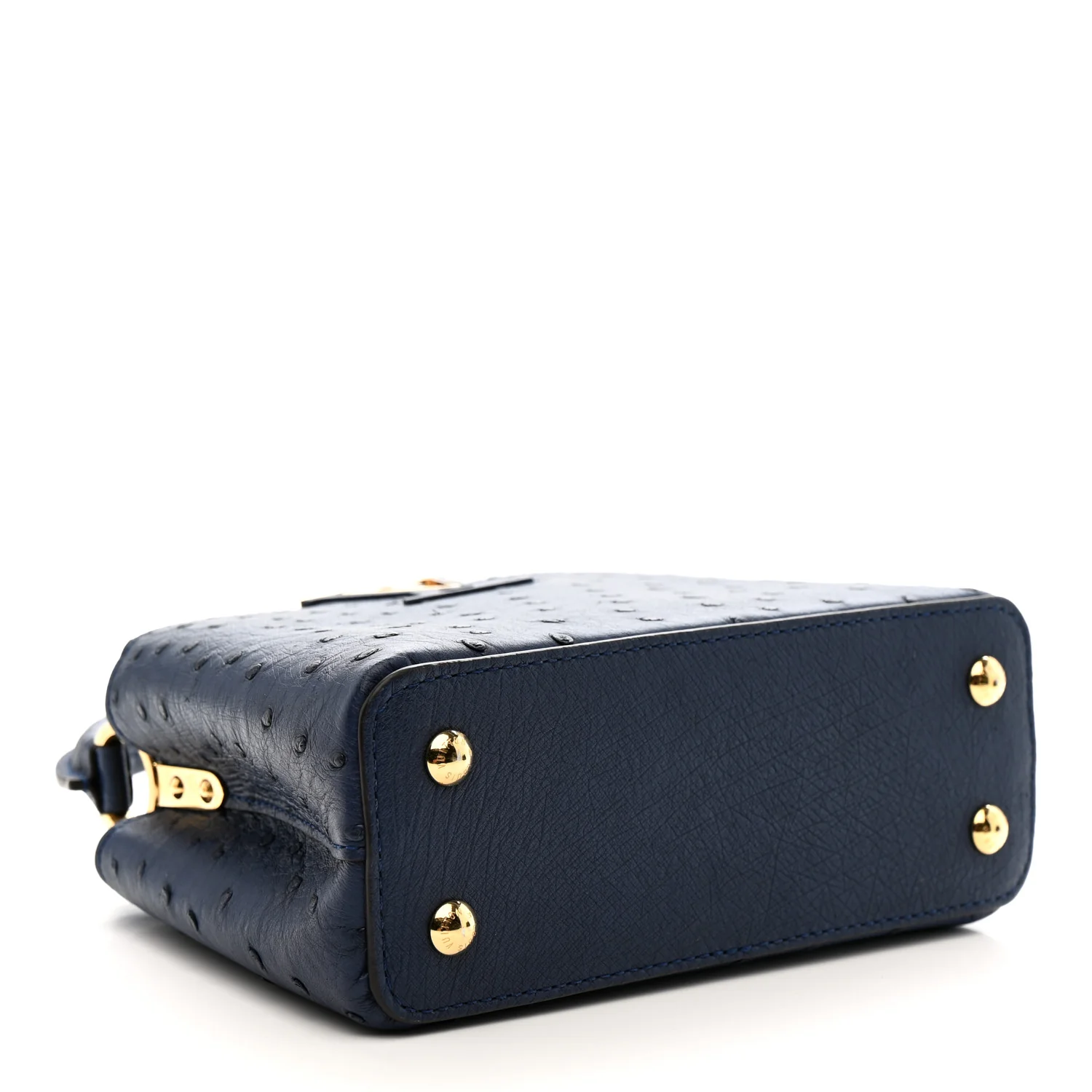 Ostrich Capucines Mini Indigo - Top Club
