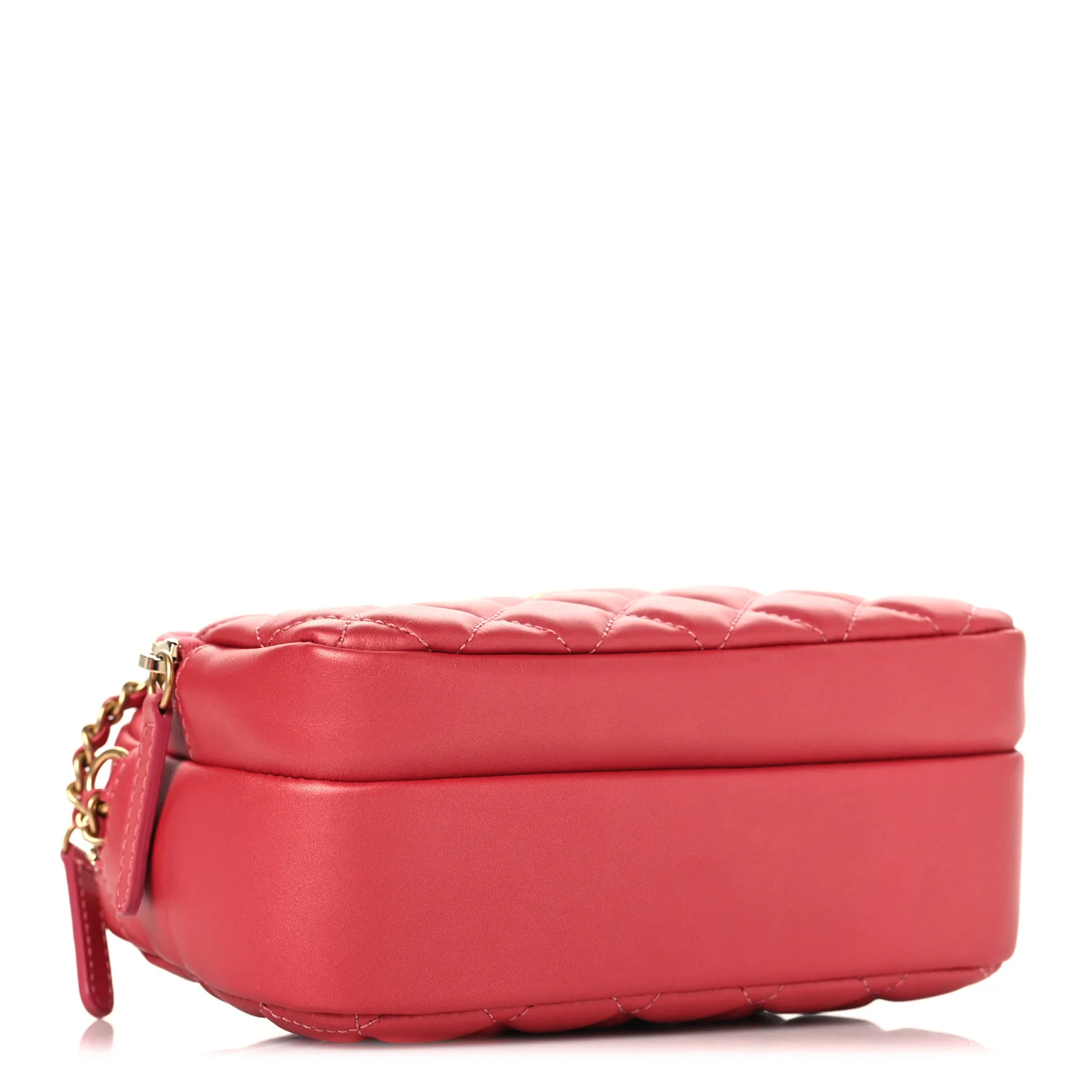 Calfskin Quilted Day Trips Camera Case Pink - Top Club