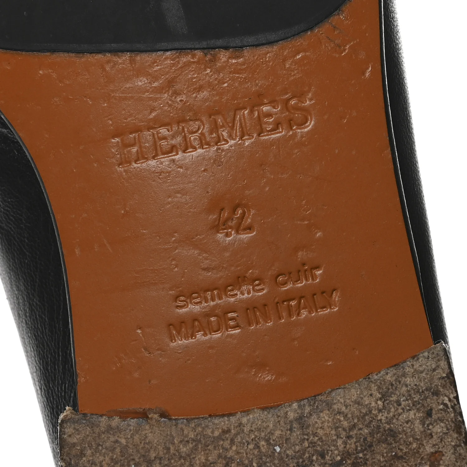 Goatskin Men's Paris Loafers 42 Black - Top Club