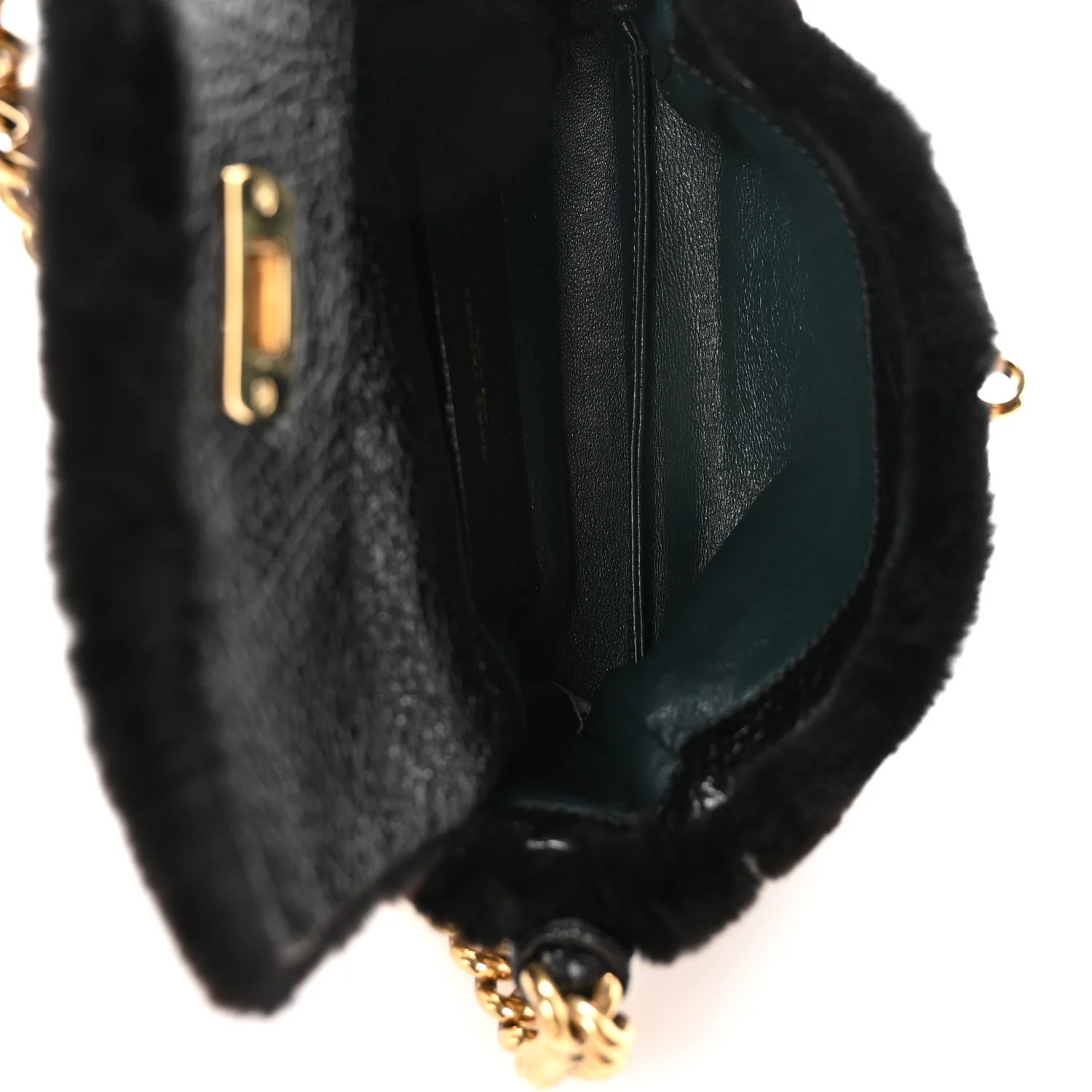 Faux Fur Clutch Black - Top Club
