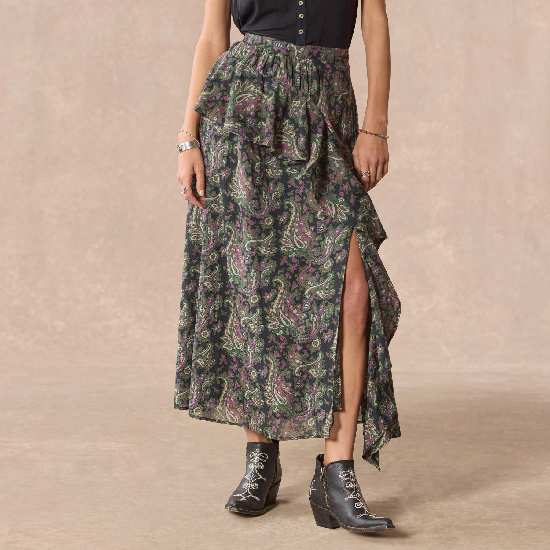 Caldera Ruffle Skirt, Petite - Sundance Living