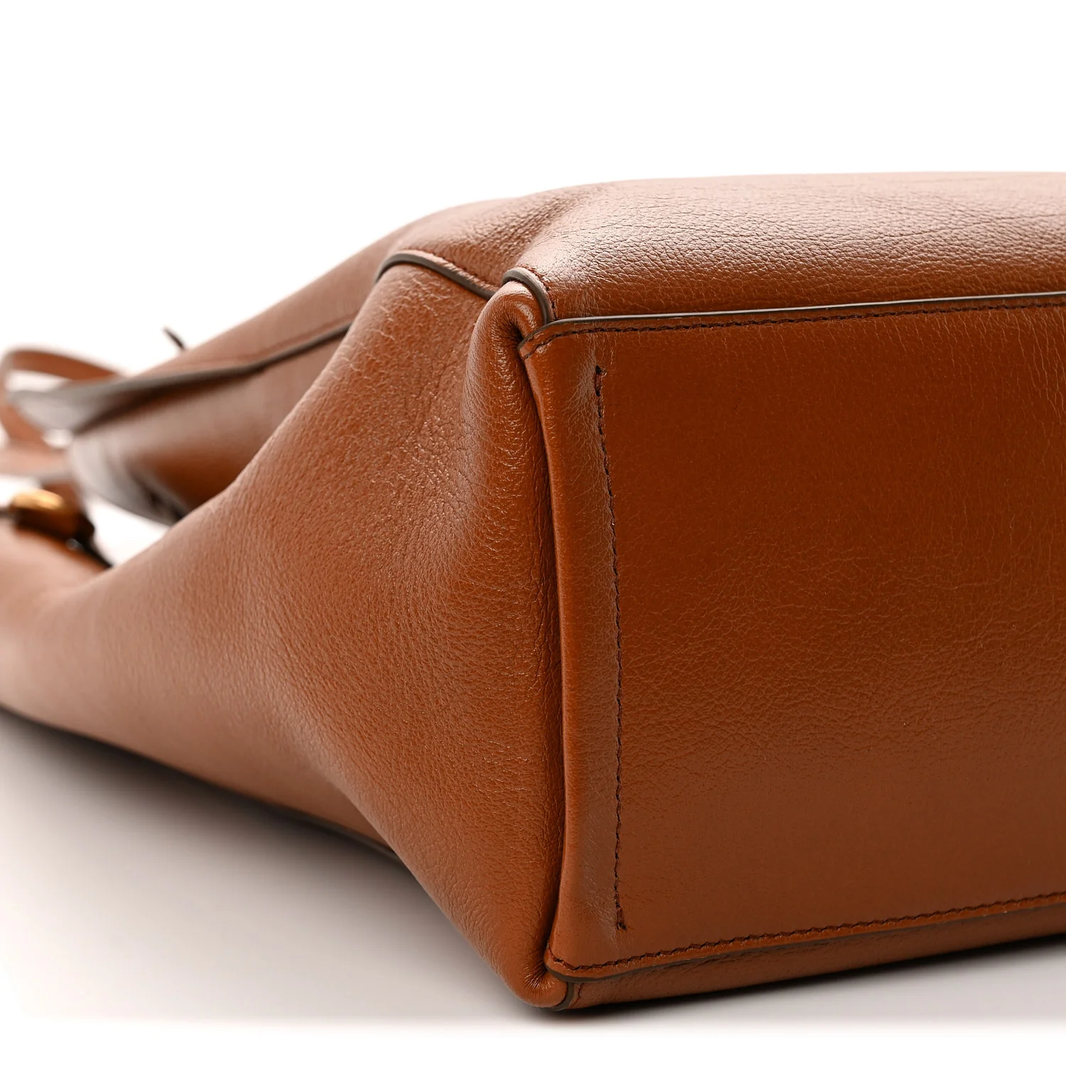 Tumbled Buffalo Voyou Medium North South Tote Soft Tan - Top Club