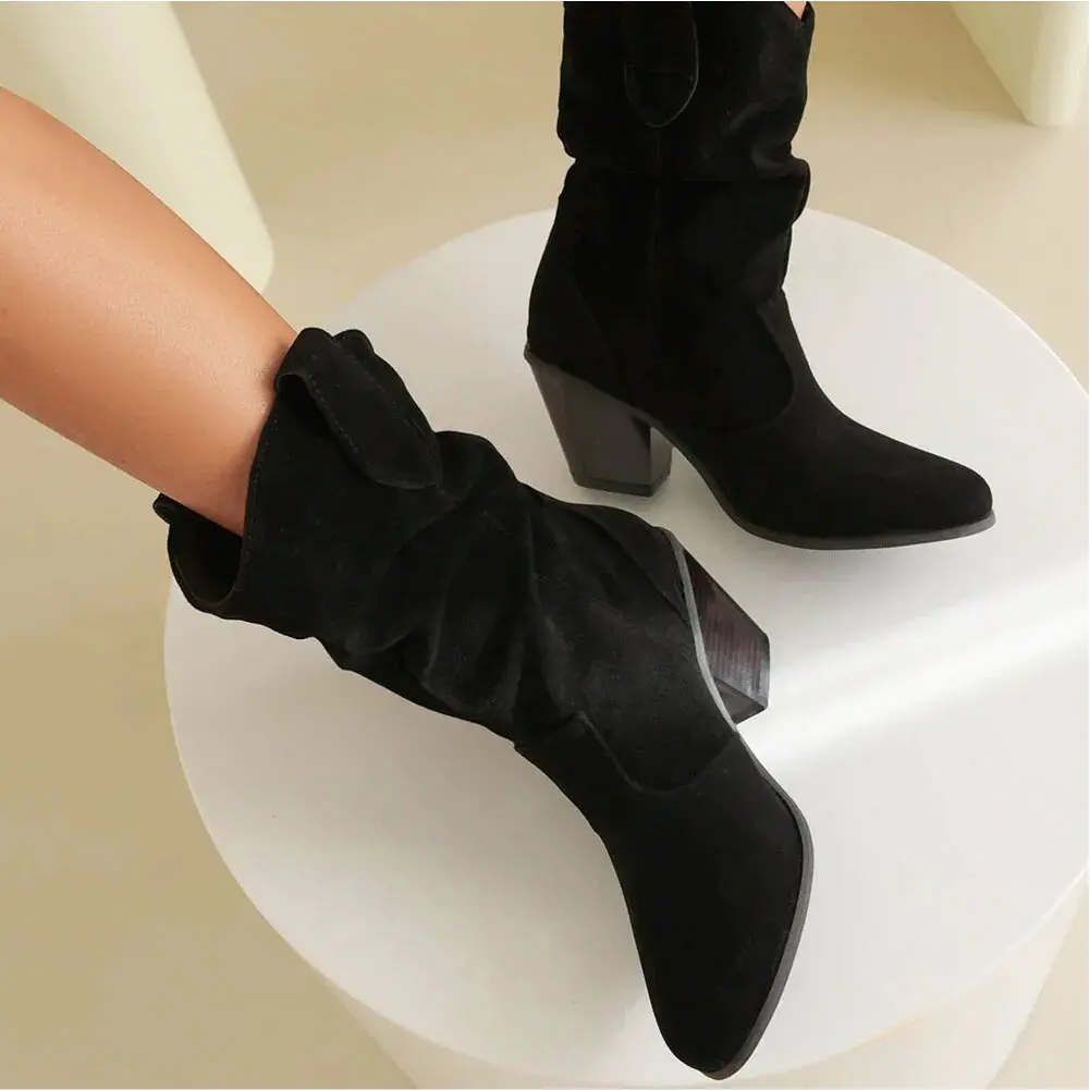 Alison Hart�?Ruched Western Boots