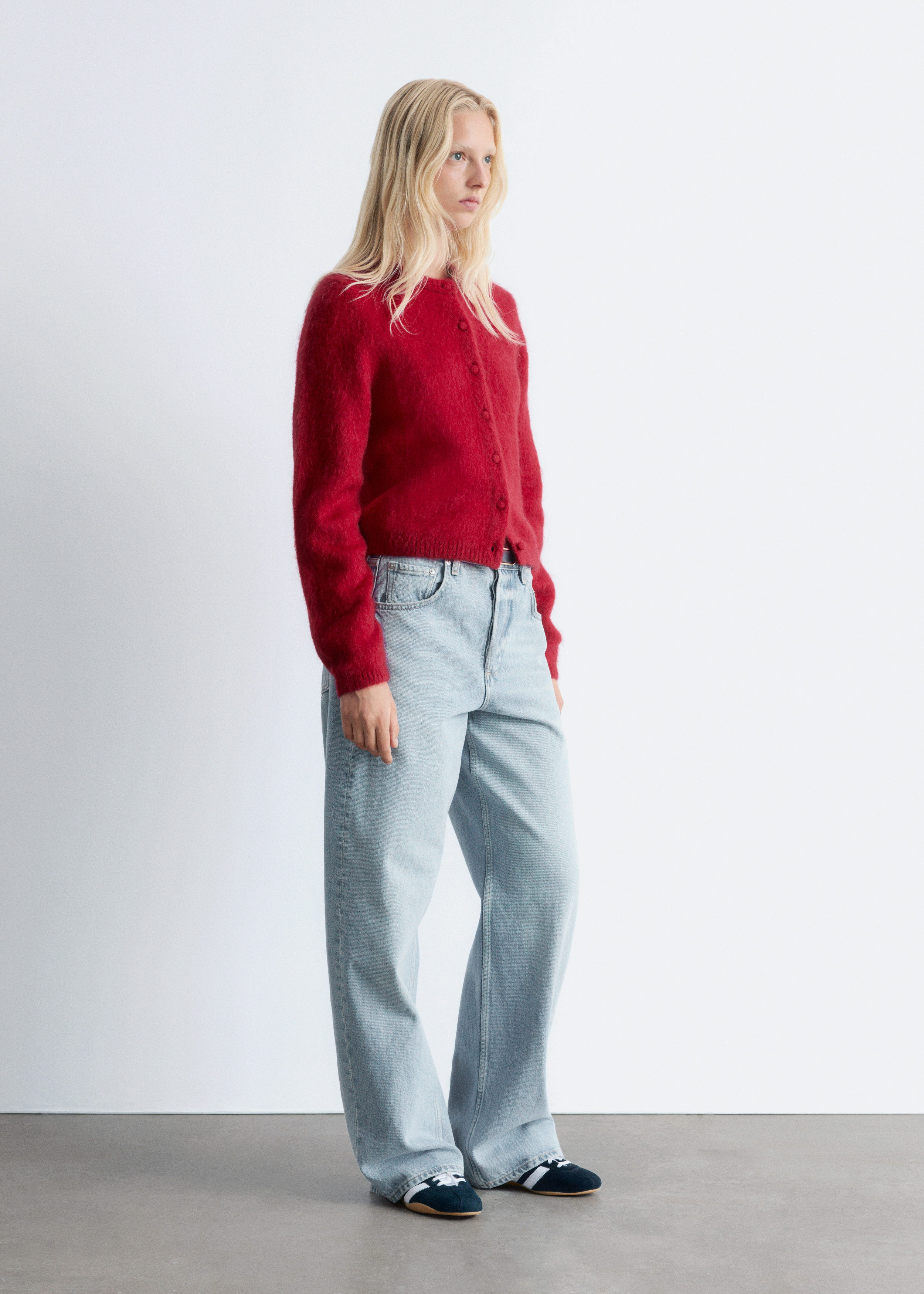 & Other Stories BRUSHED KNITTED CARDIGAN