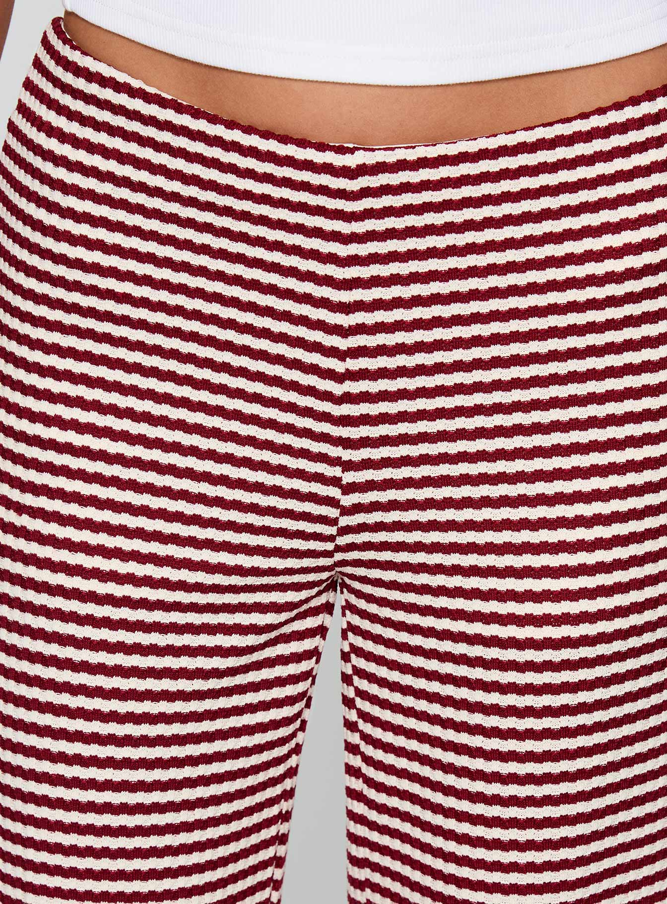 Next To Me Lounge Pant Red / White Stripe