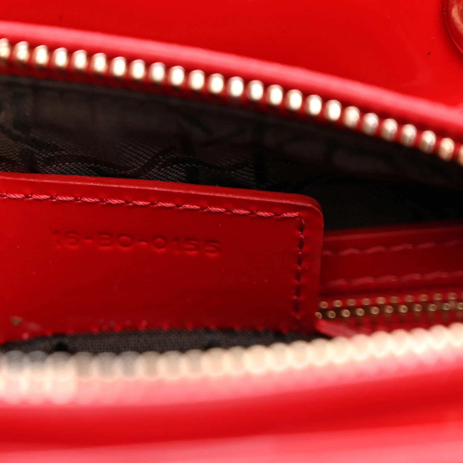 Patent Cannage Medium Lady Dior Red - Top Club