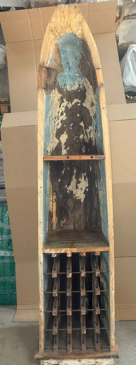Vintage style wine cabinet in canoe shape H. 220 cm - Bar furniture