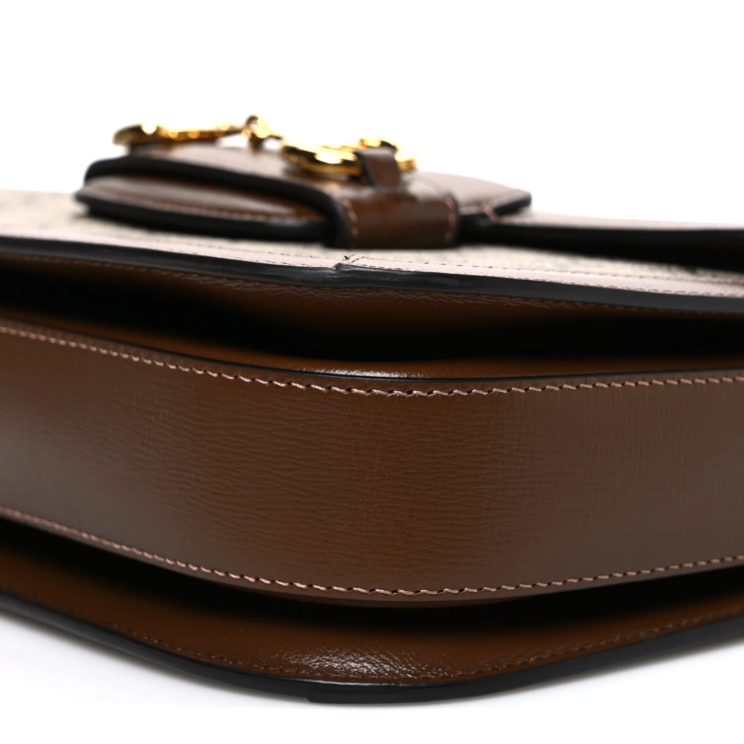 GG Supreme Monogram Horsebit 1955 Shoulder Bag Beige Brown Sugar - Top Club