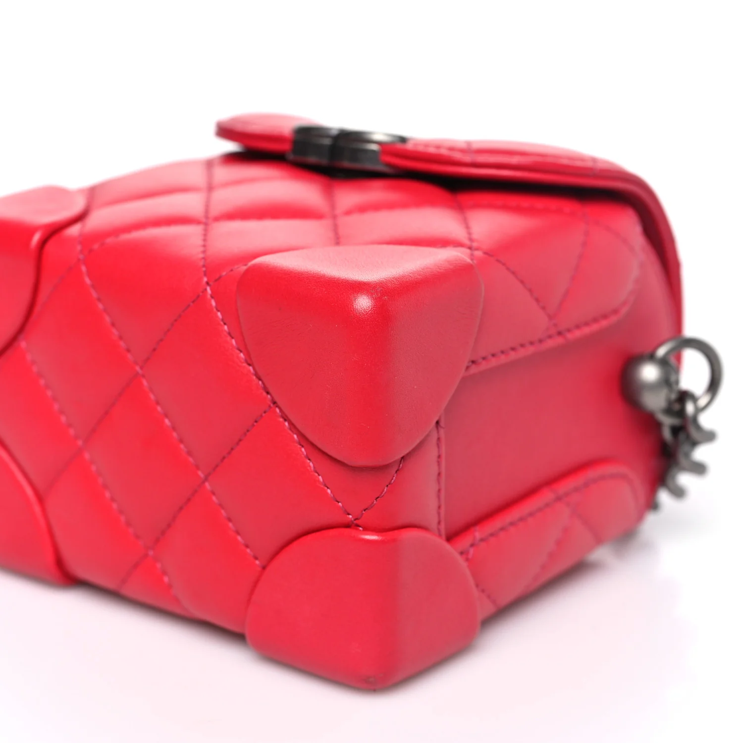Lambskin Quilted Trunk Bag Pink - Top Club