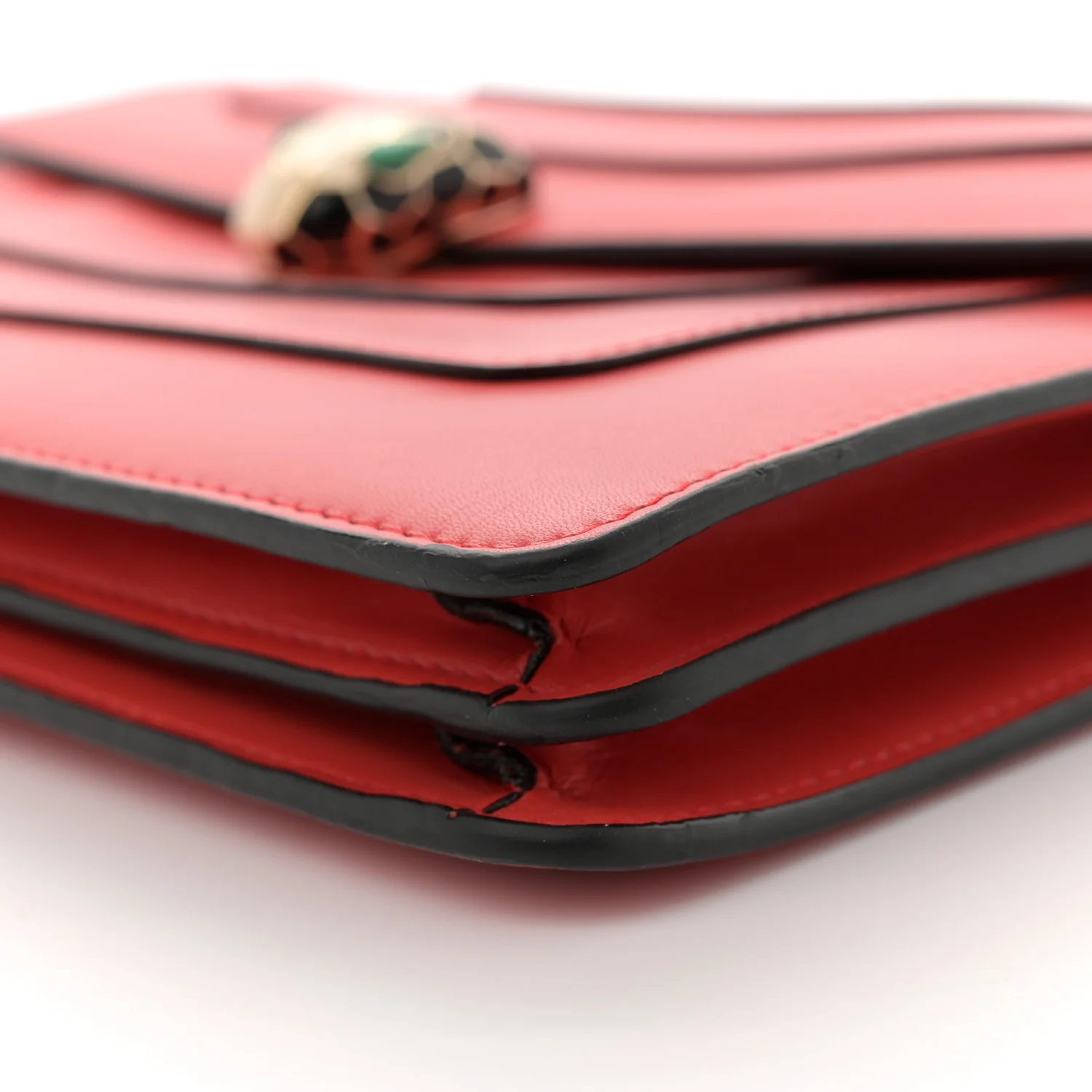 Calfskin Serpenti Forever Shoulder Bag Red - Top Club
