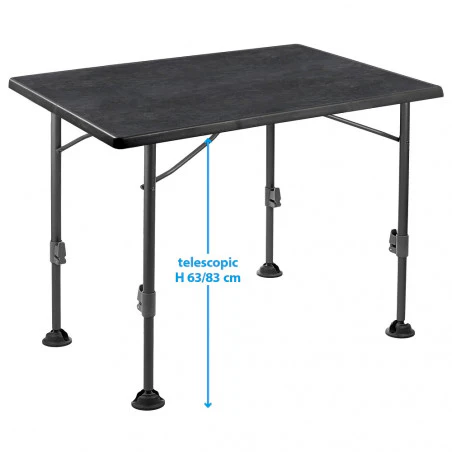 Brunner LINEAR BLACK 115 - Mesa swiveling rectangular 115 X 70