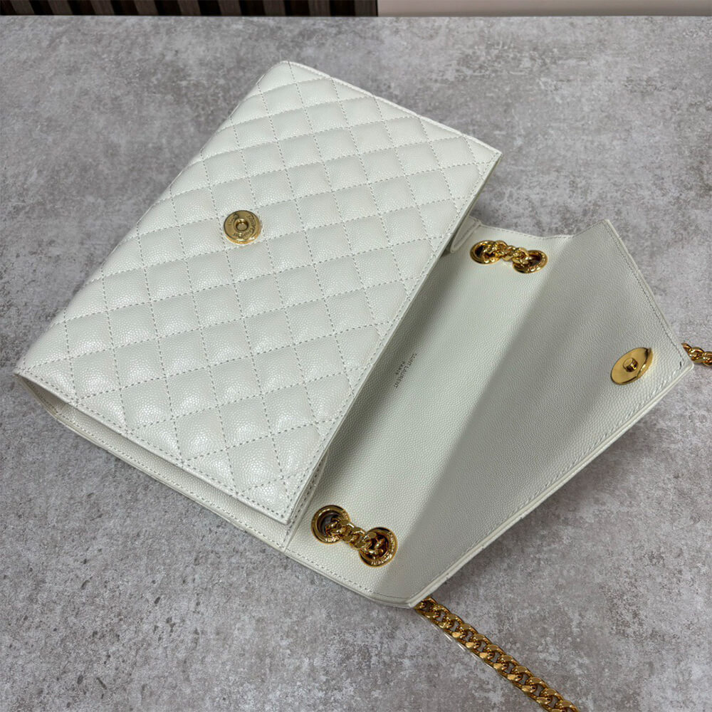 YSL envelope medium in grained leather - Top Club