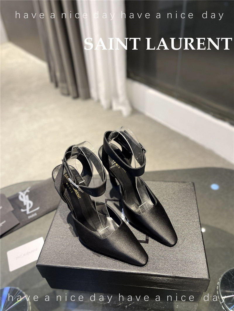 YSL FANNY crepe satin slingback pumps - Sneaker Replica Workshop