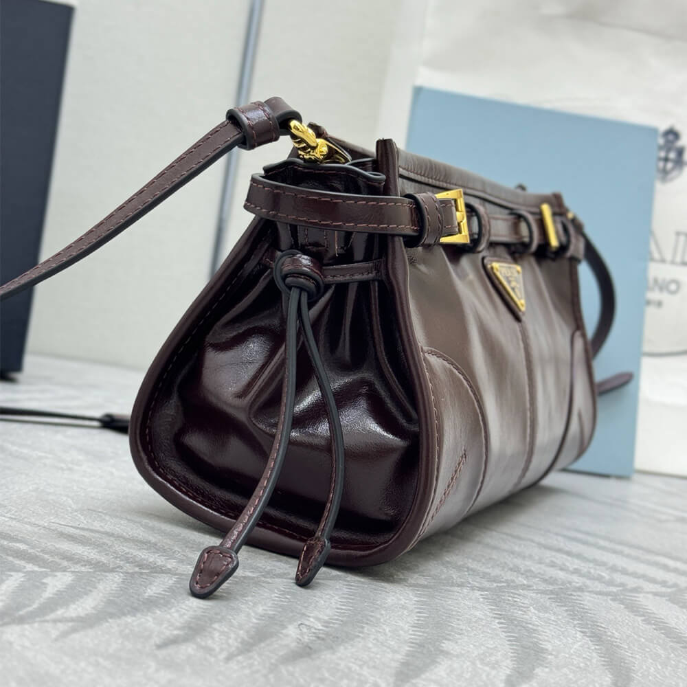 Prada Bonnie small leather shoulder bag(HIGH-END GRADE) - Top Club