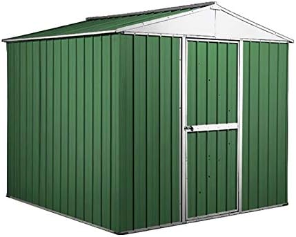 Box in Acciaio Zincato Casetta da Giardino in Lamiera 2.75 x 1.75 m x h2.12 m - 87 KG – 4,81 metri quadri – VERDE