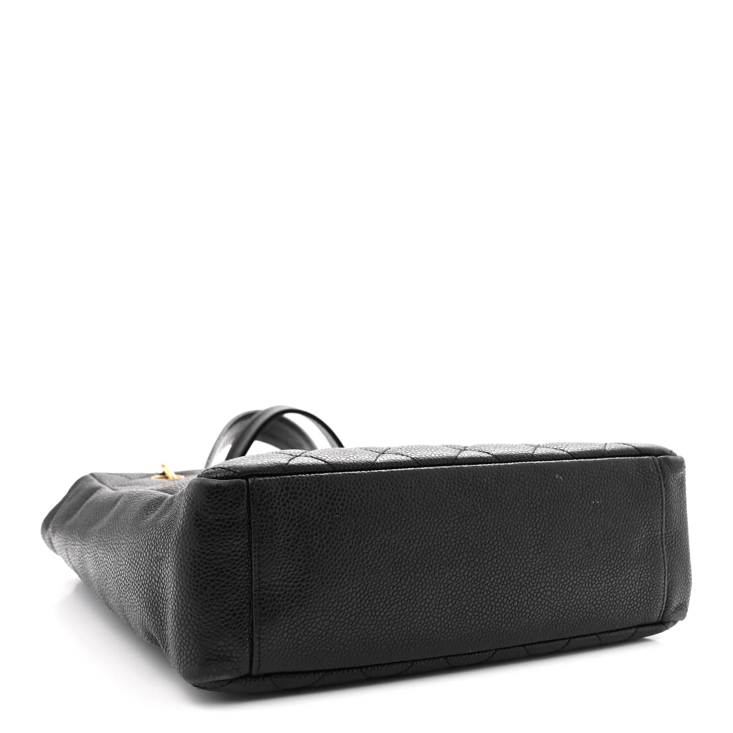 Caviar Quilted Petit Shopping Tote PST Black - Top Club