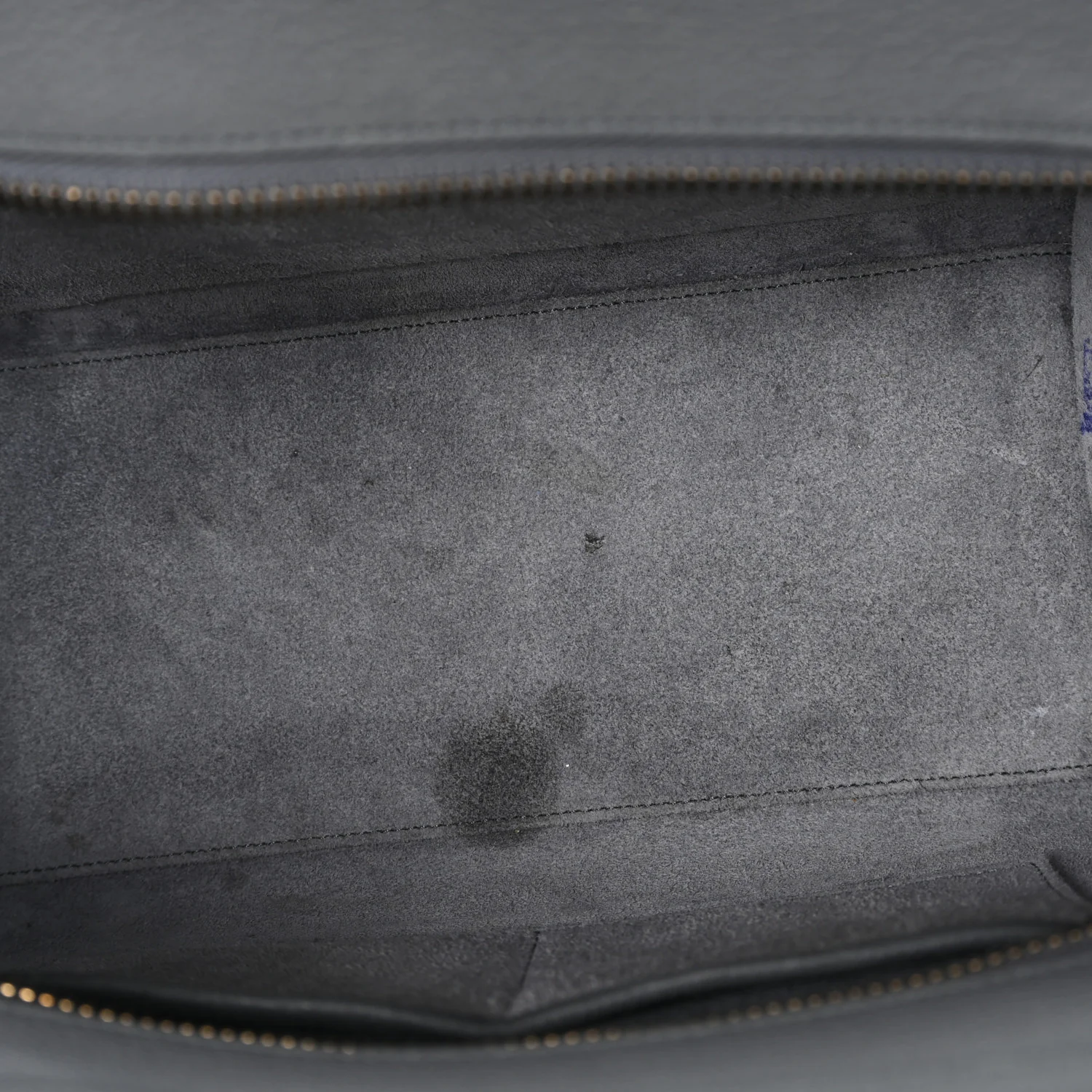 Baby Drummed Calfskin Micro Luggage Kohl - Top Club