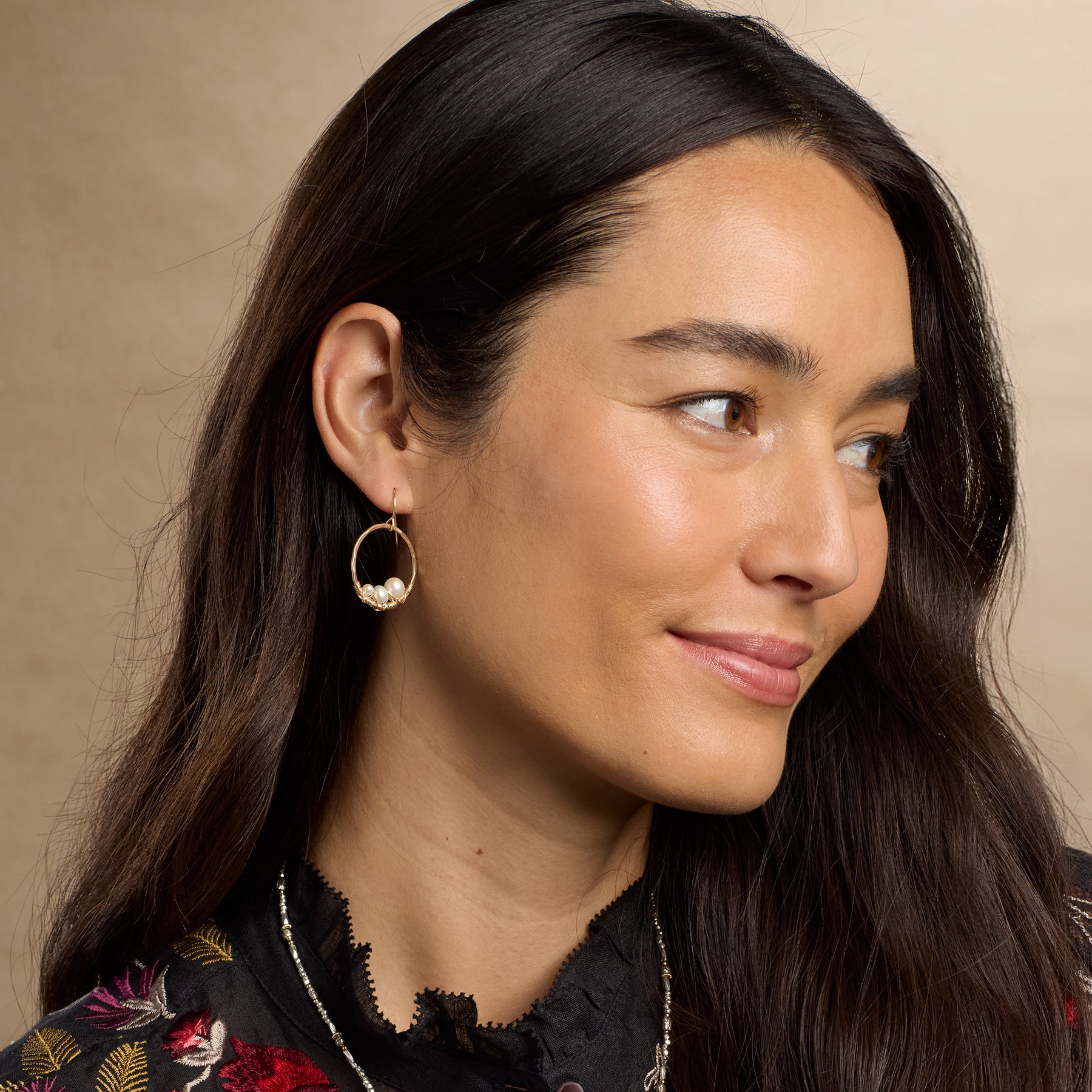 Cradled Pearl Earrings - Sundance Living