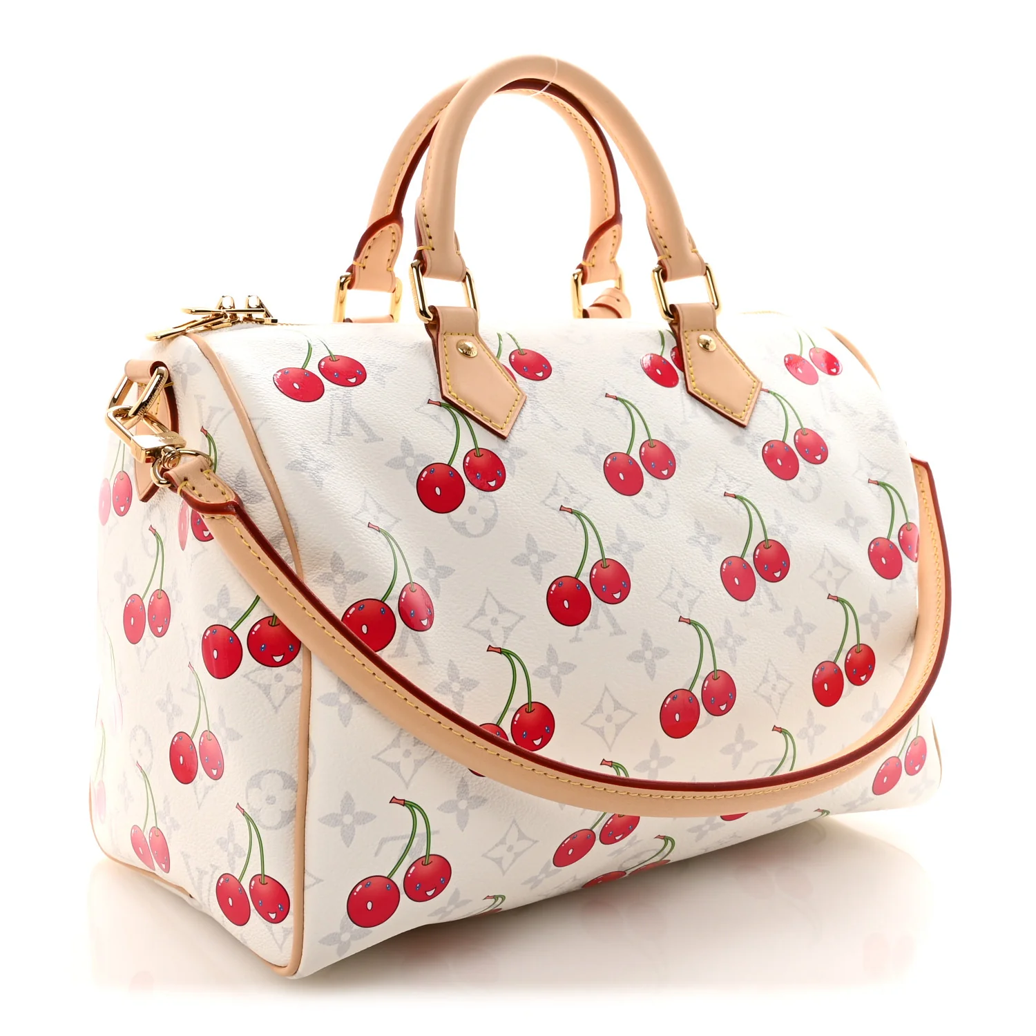 LV X TM Monogram Cerises Speedy Soft Bandouliere 30 - Top Club