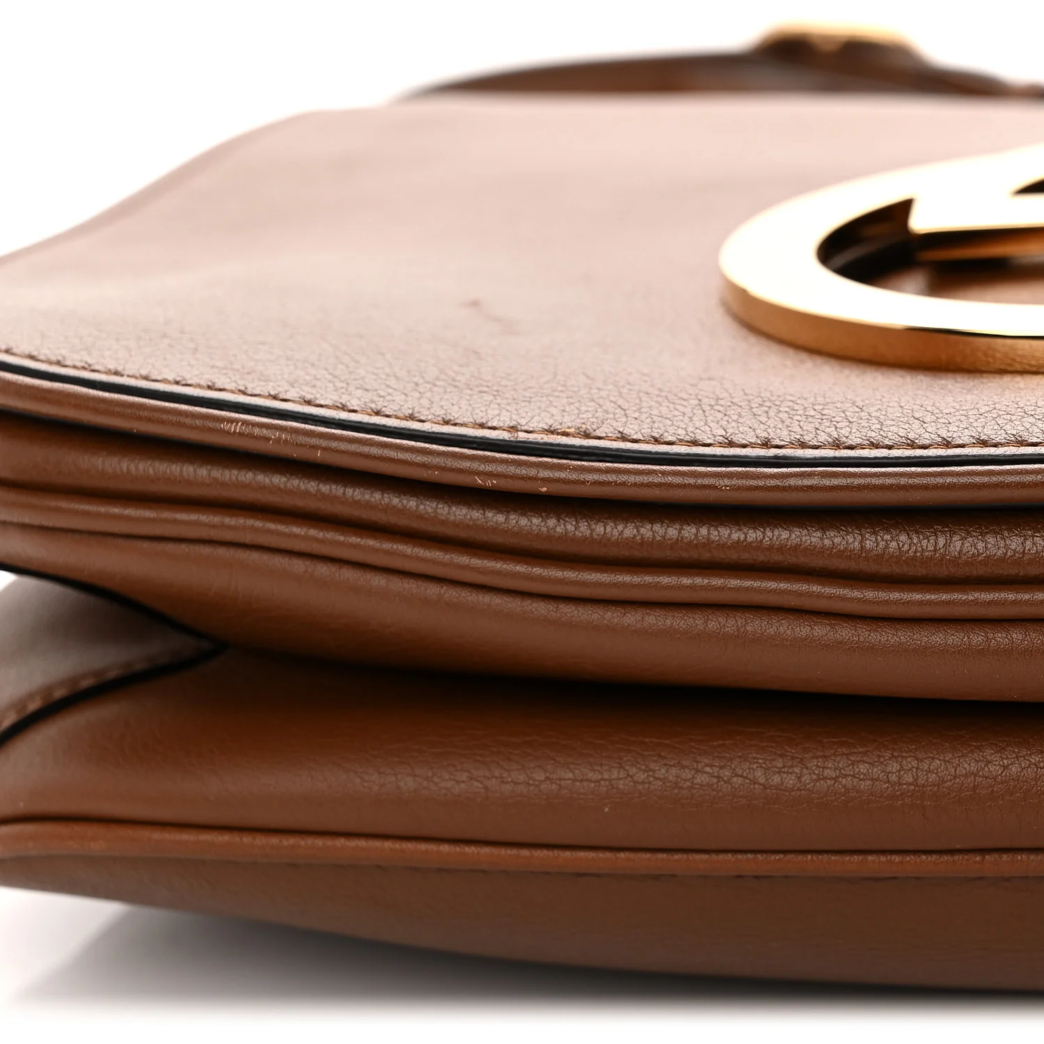 Roxy Calfskin Web Medium Blondie Shoulder Flap Bag Cuir - Top Club