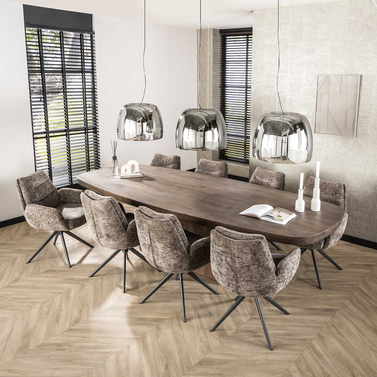 Eettafel Helikopter View