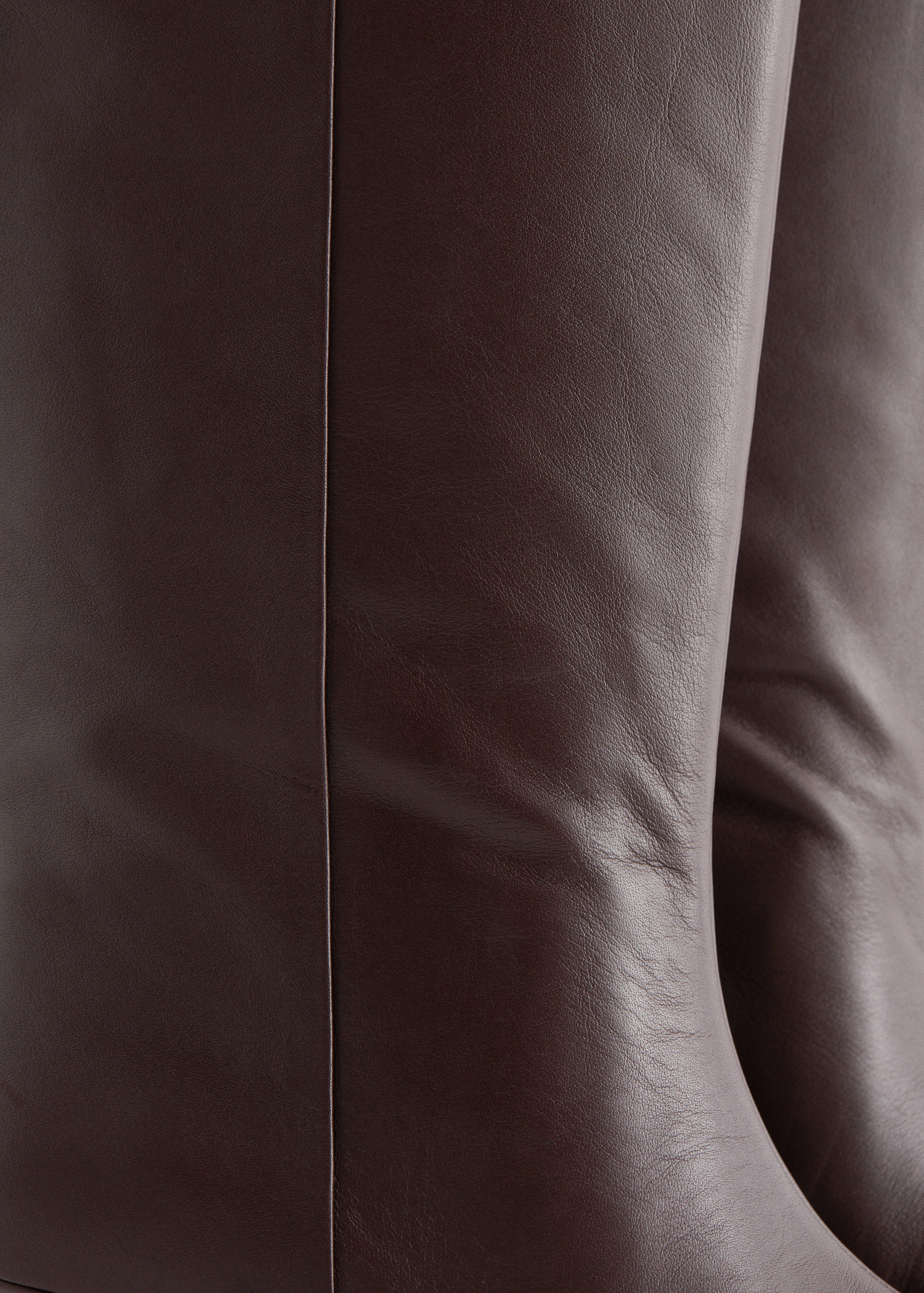 & Other Stories KITTEN HEEL LEATHER KNEE BOOTS