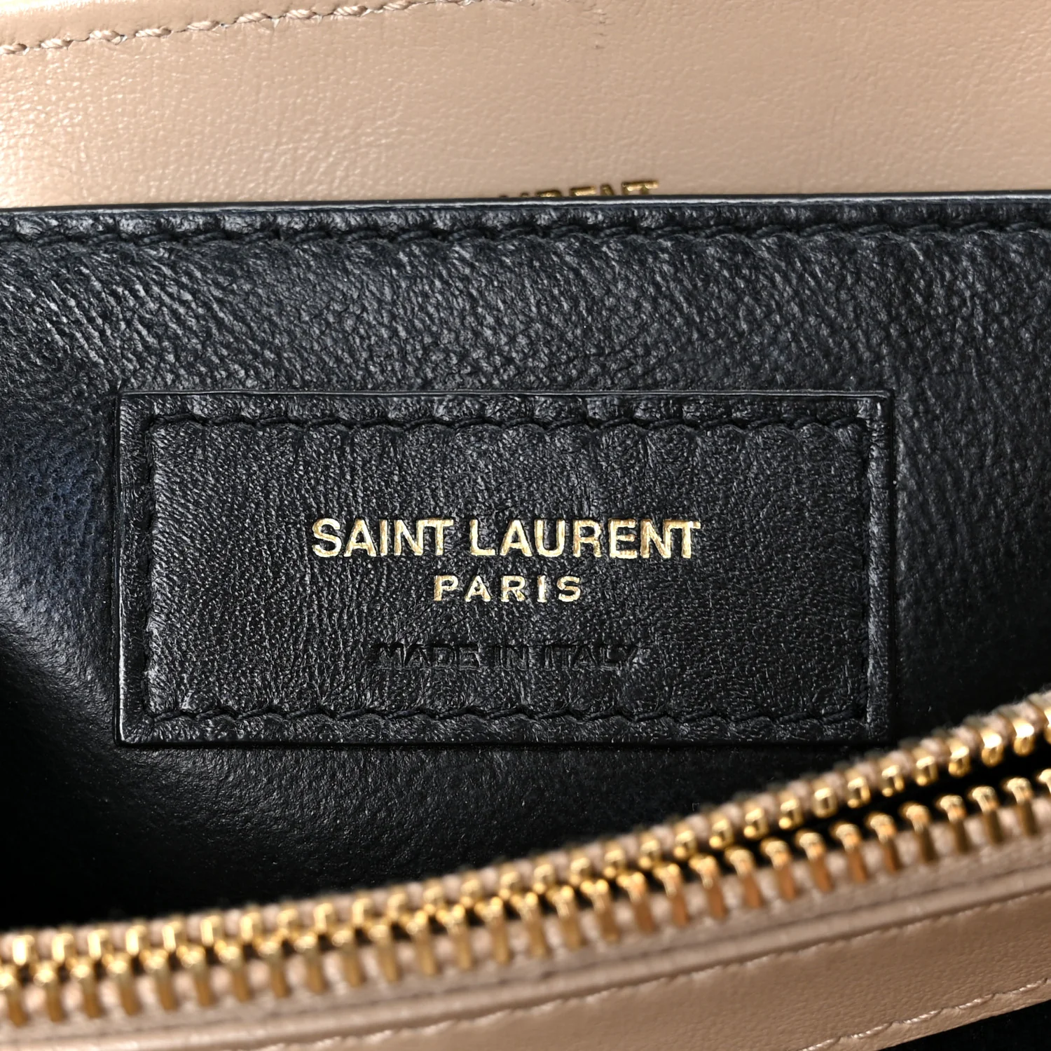 Calfskin Y Quilted Monogram Small Loulou Chain Satchel Dark Beige - Top Club