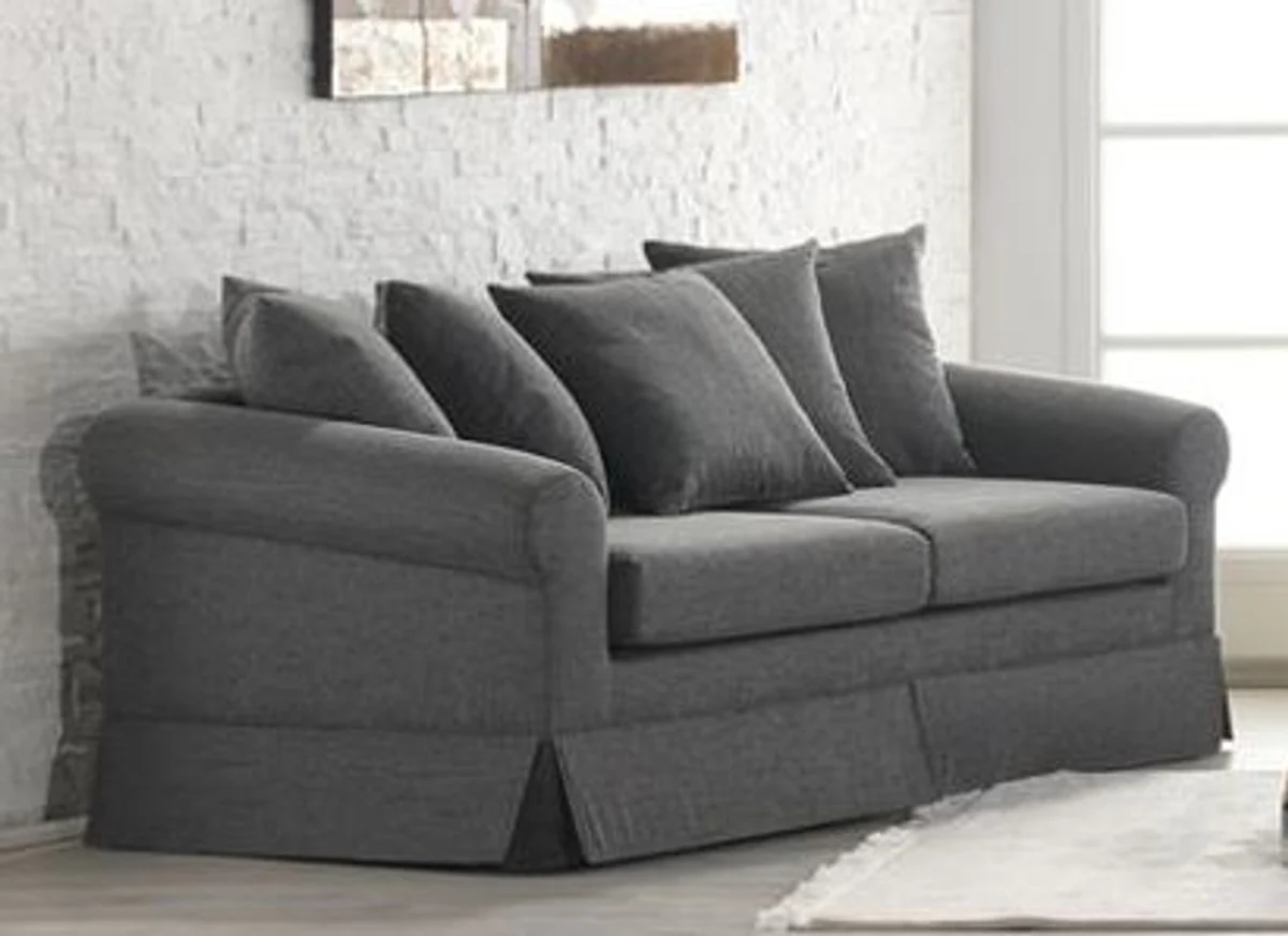 Lounge living room 3 seater sofa Marbella medium gray - hotel furniture