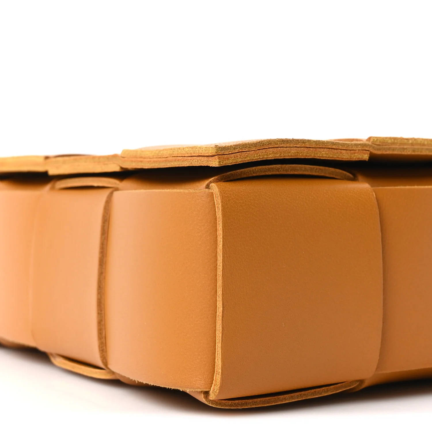 Lambskin Maxi Intrecciato Small Cassette Crossbody Bag Clay - Top Club